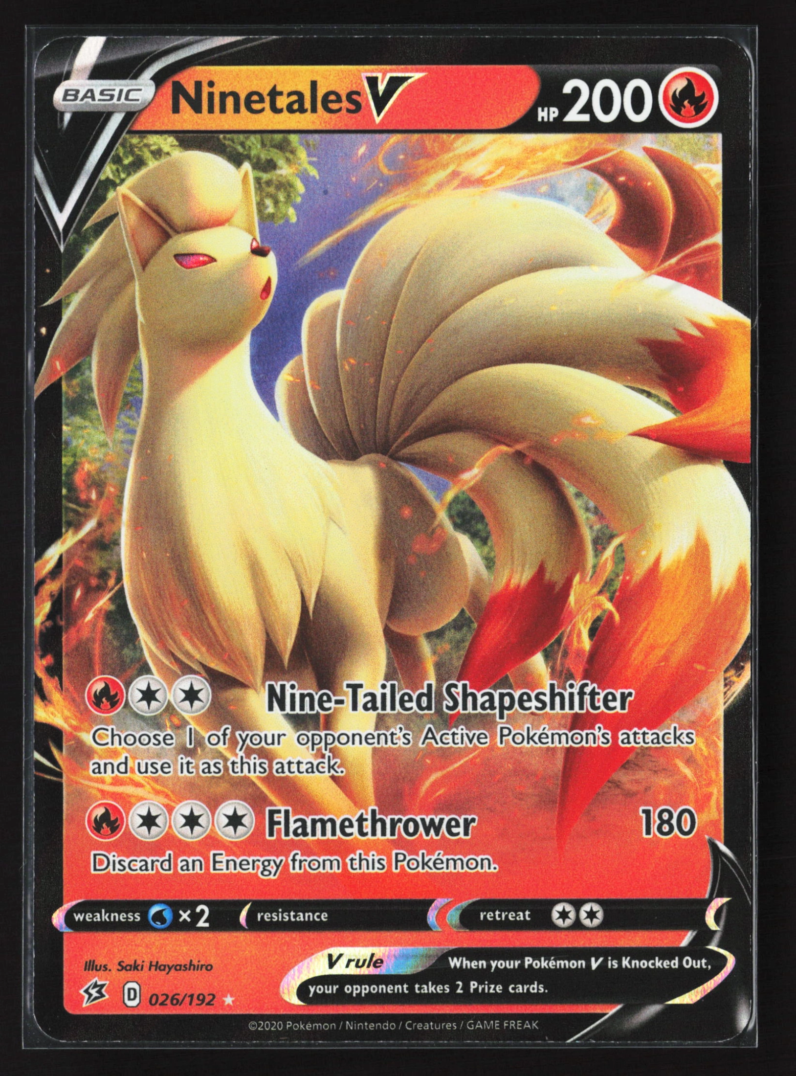 Ninetales V (RCL 026) — Voorkant