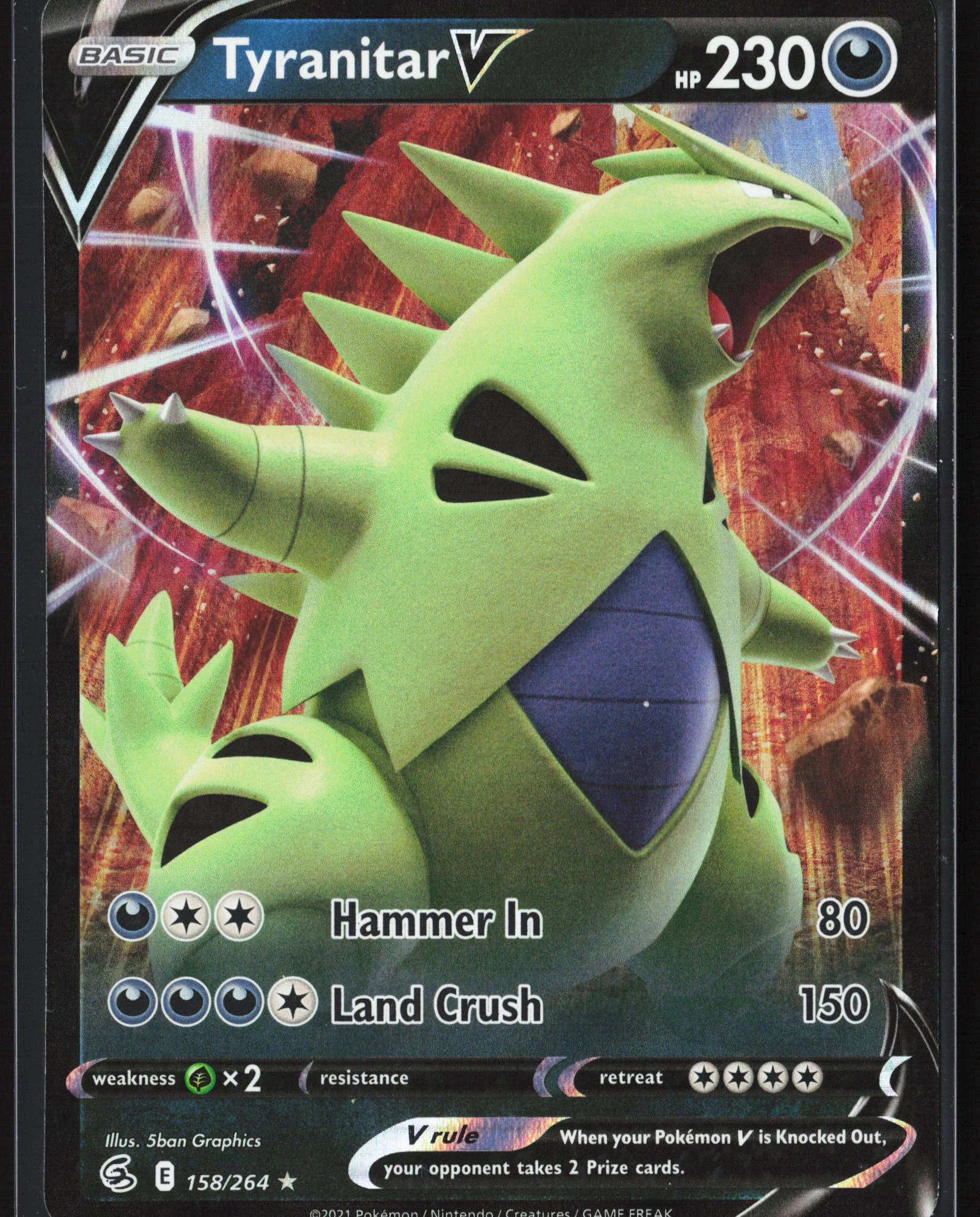 Tyranitar V (FST 158) — Voorkant