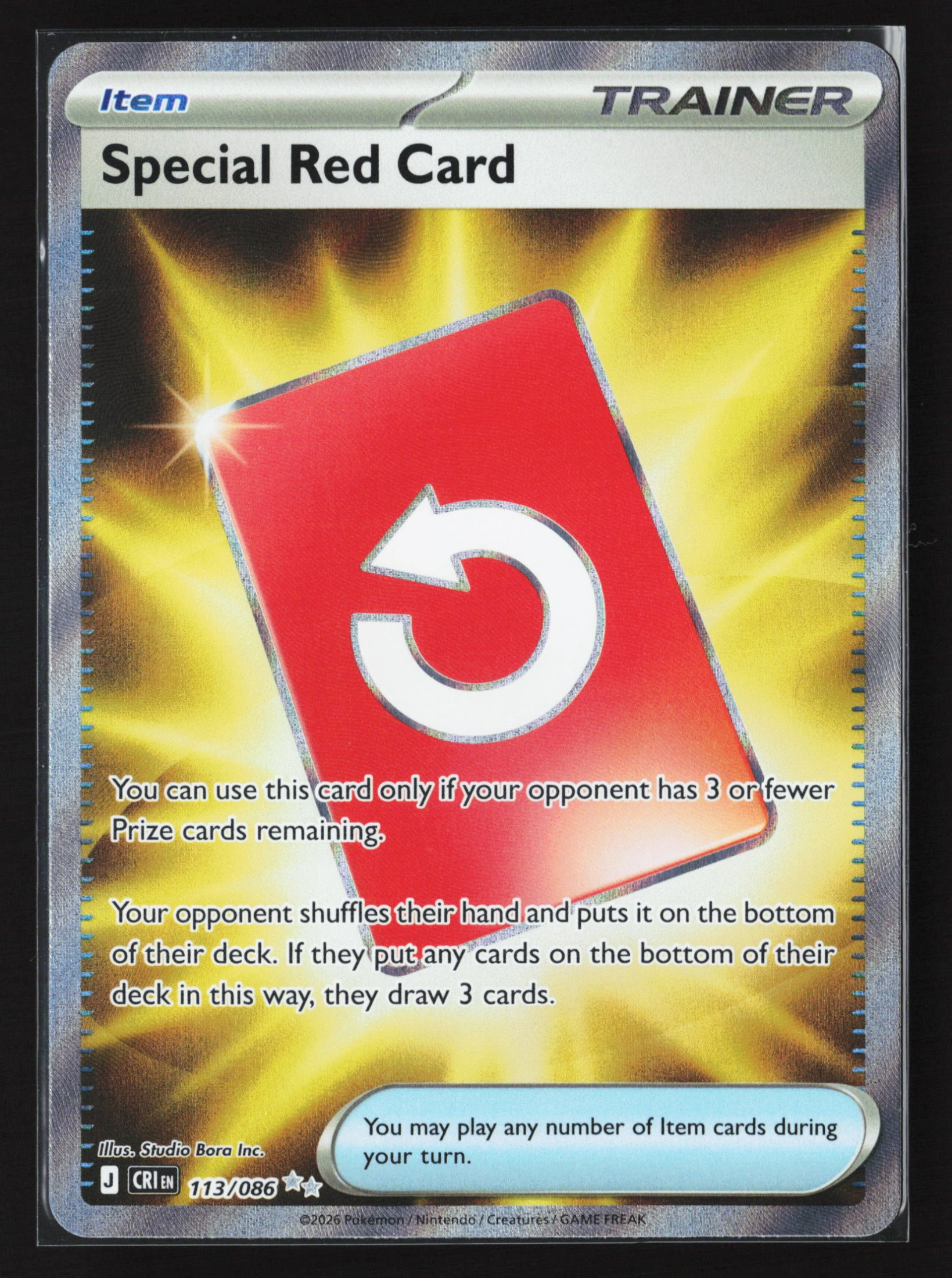 Special Red Card (CRI 113) — Voorkant