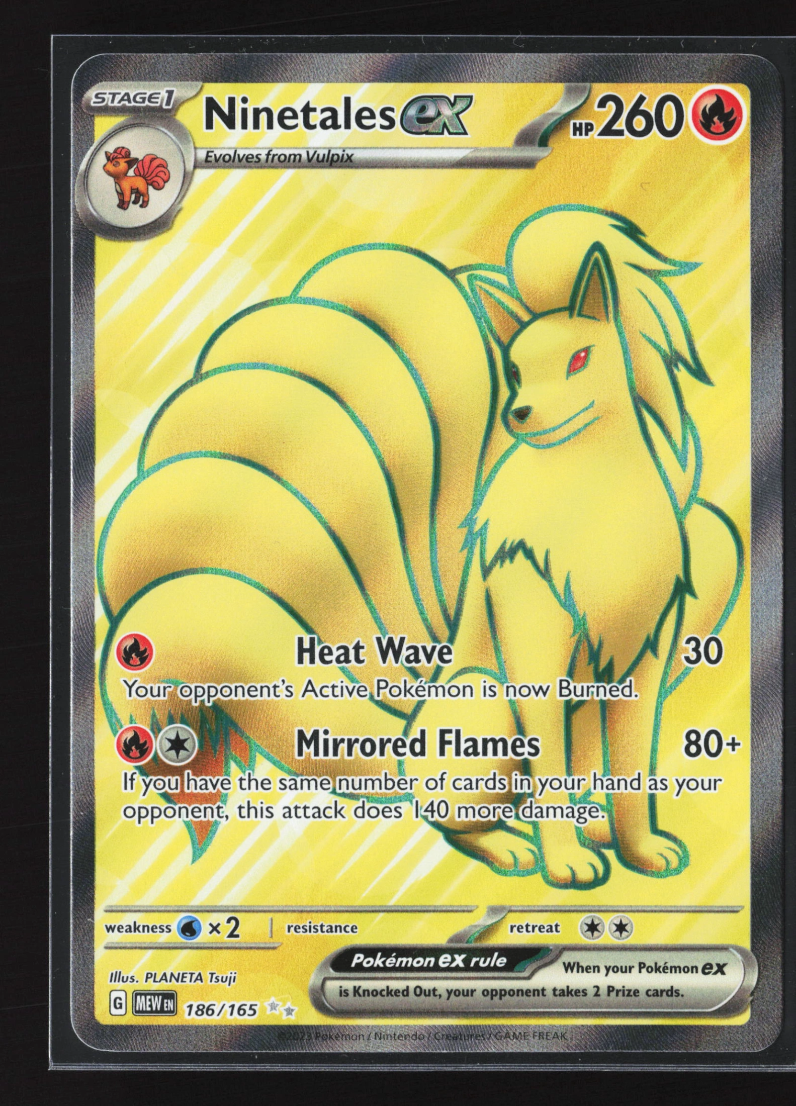 Ninetales ex (MEW 186) — Voorkant