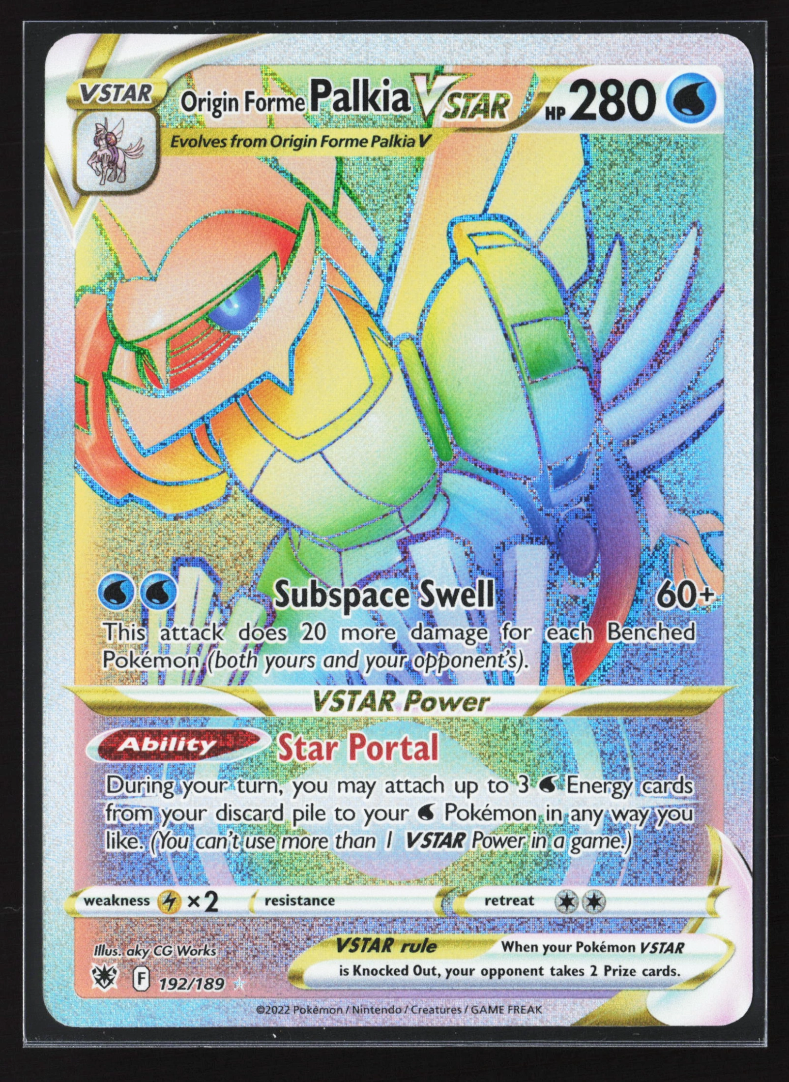 Origin Forme Palkia VSTAR (ASR 192) — Voorkant