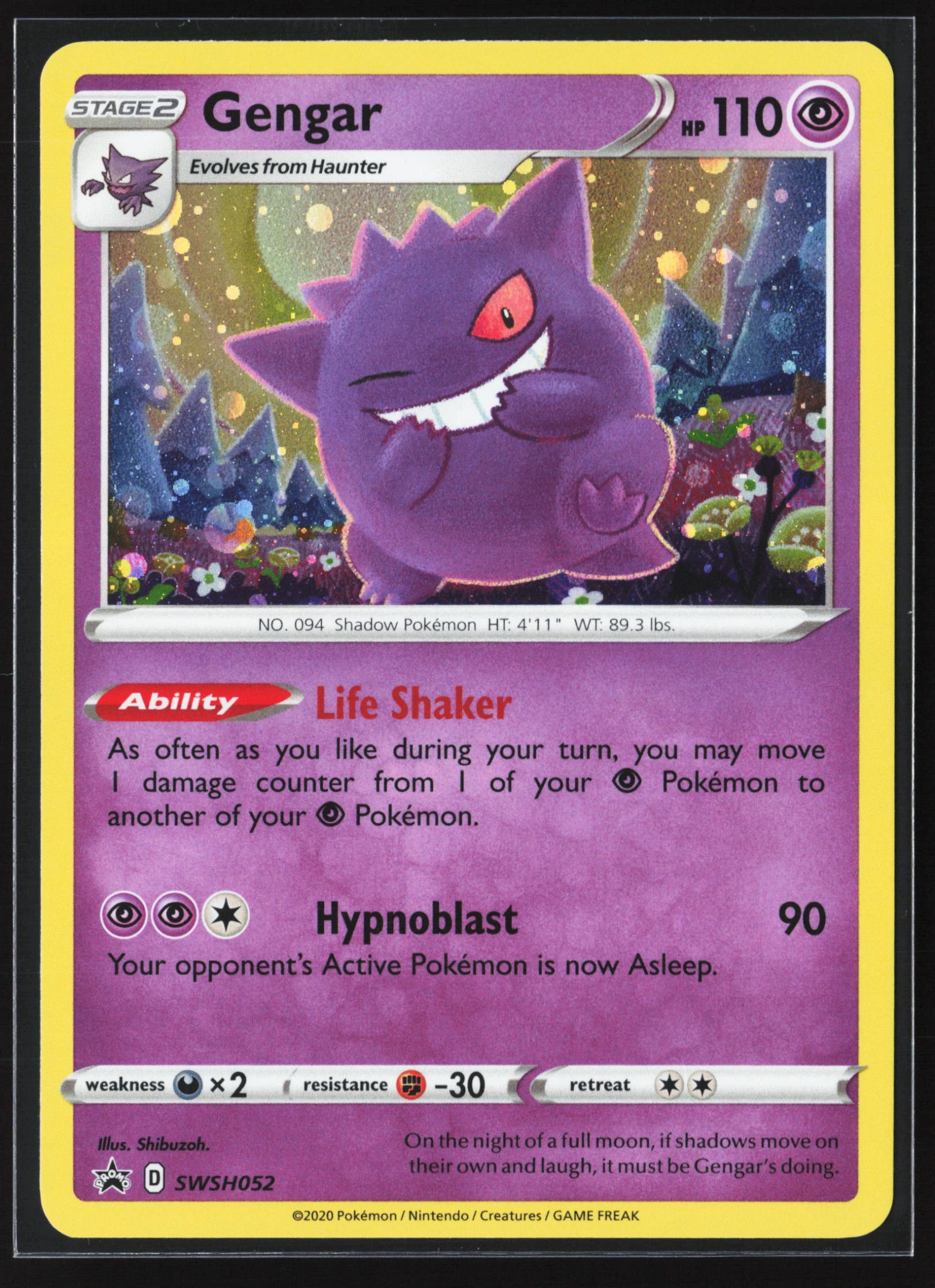 Gengar (PR-SW SWSH052) — Voorkant