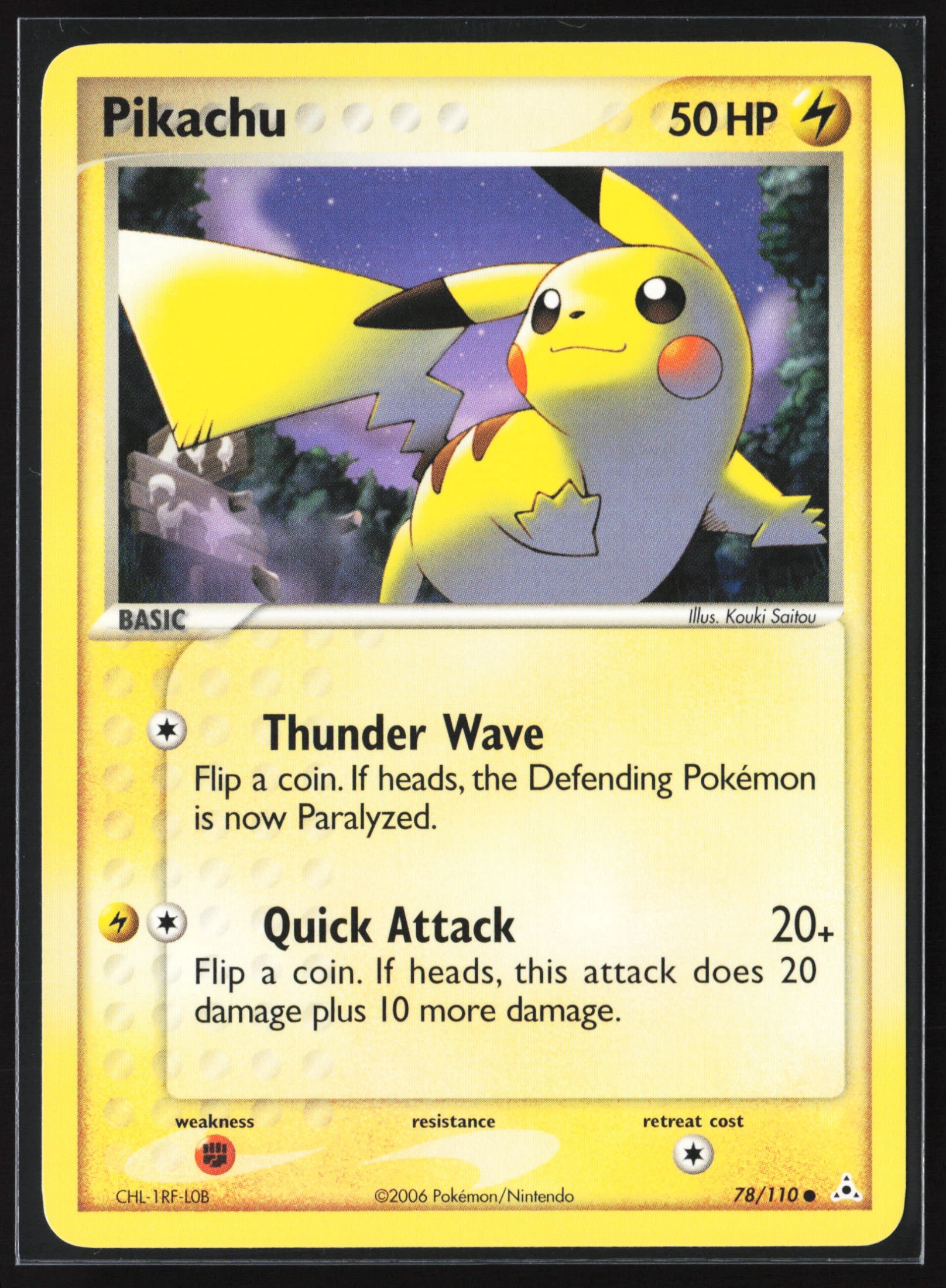 Pikachu (HP 078) — Voorkant