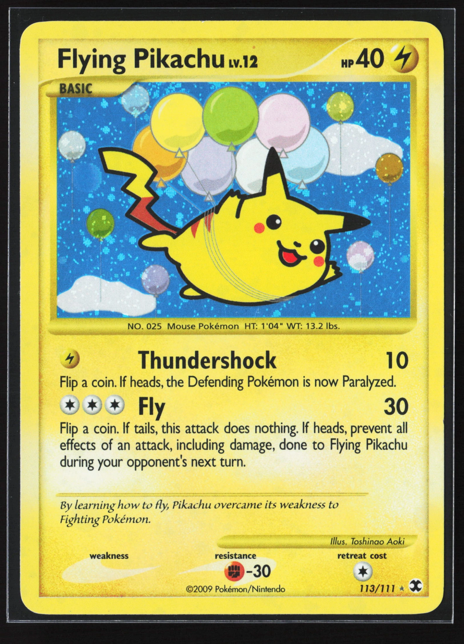 Flying Pikachu (RR 113) — Voorkant