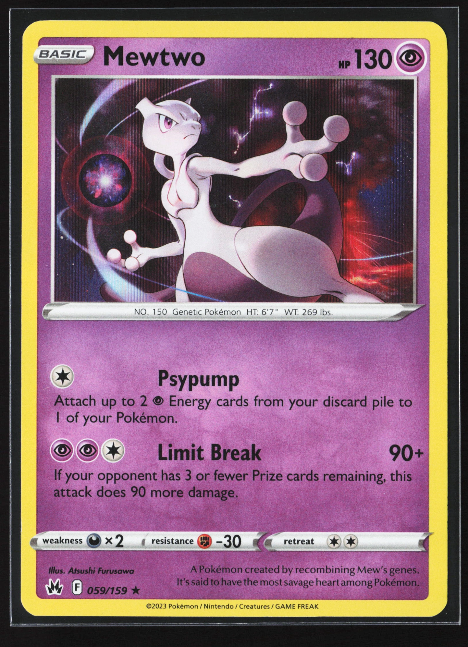 Mewtwo (CRZ 059) — Voorkant