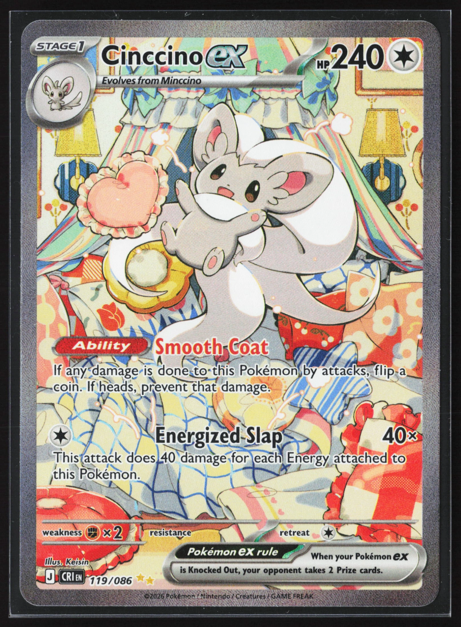 Cinccino ex (CRI 119) — Voorkant