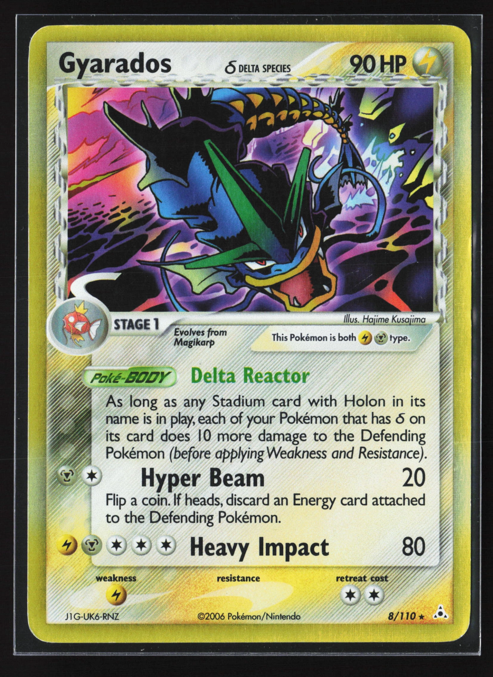 Gyarados δ (HP 008) — Voorkant