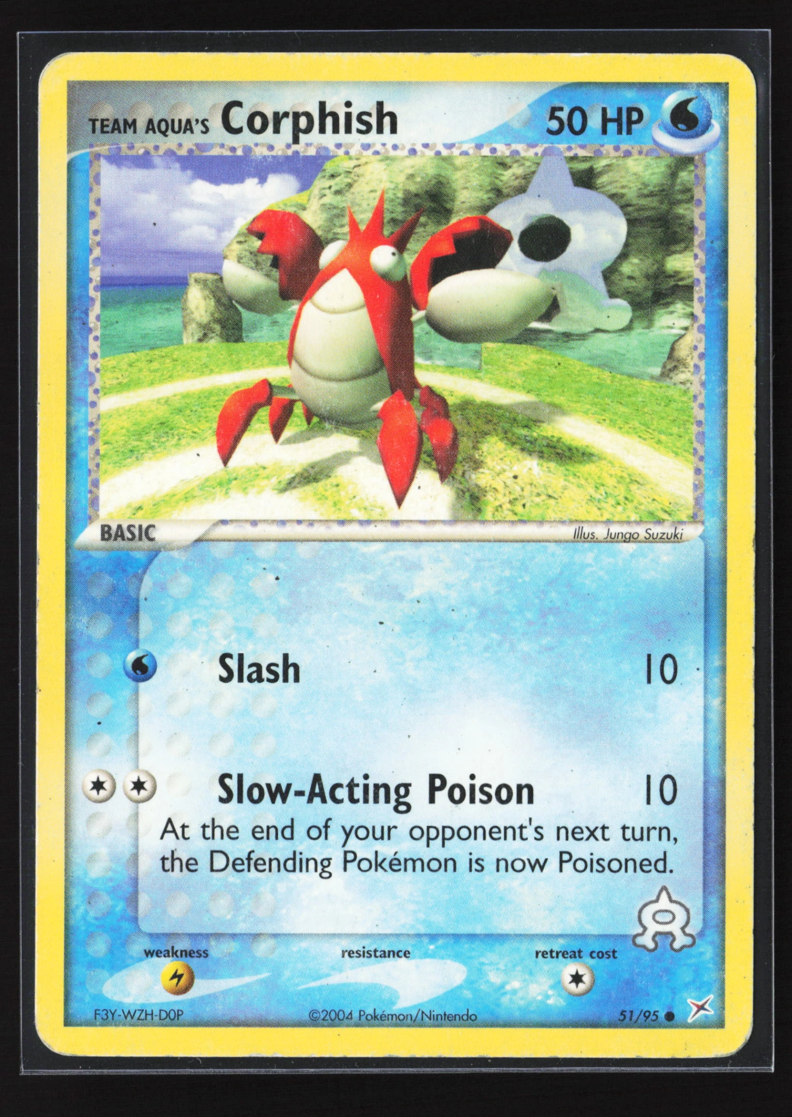Team Aqua's Corphish (MA 051) — Voorkant