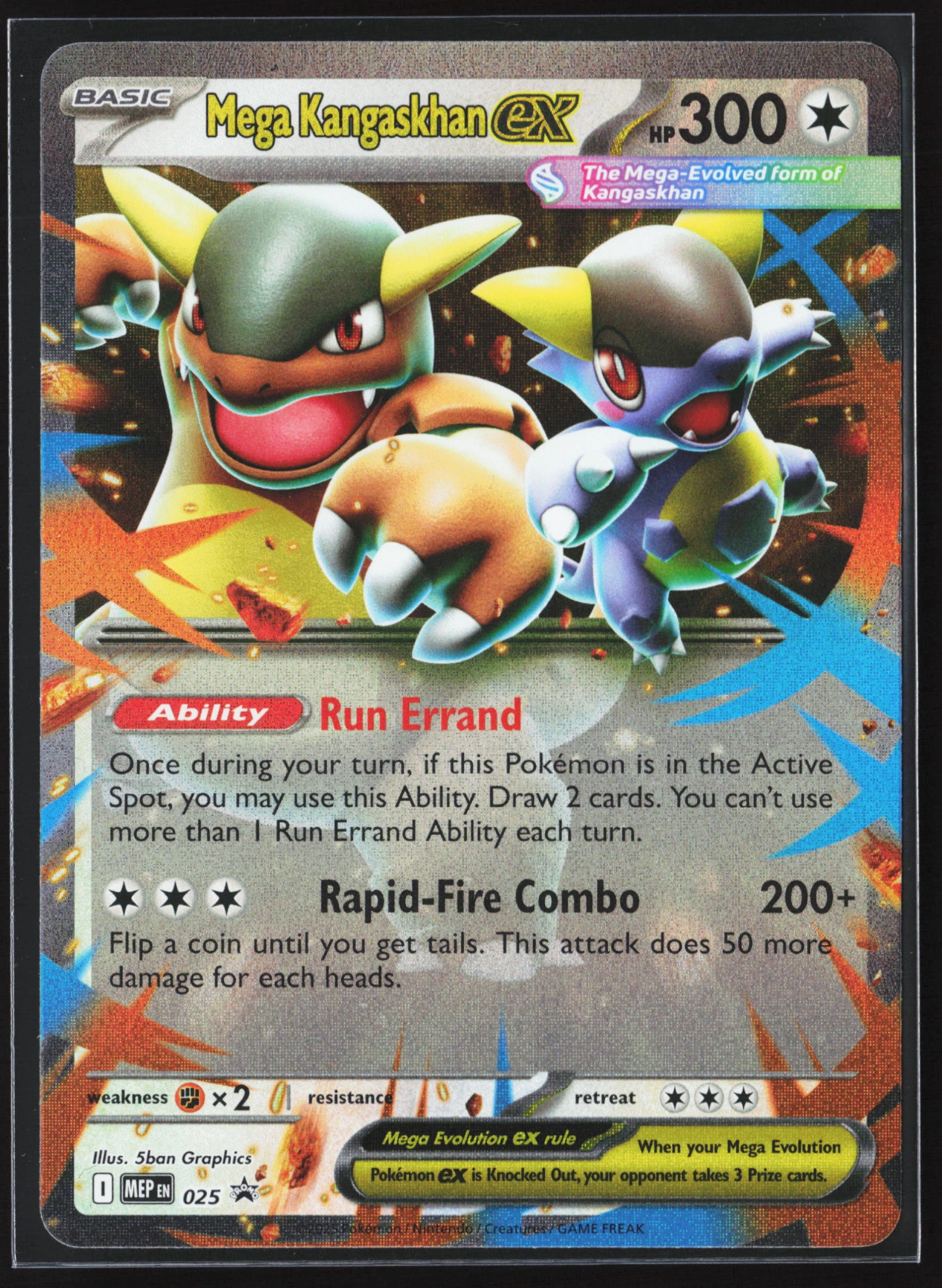 Mega Kangaskhan ex (MEP 025) — Voorkant
