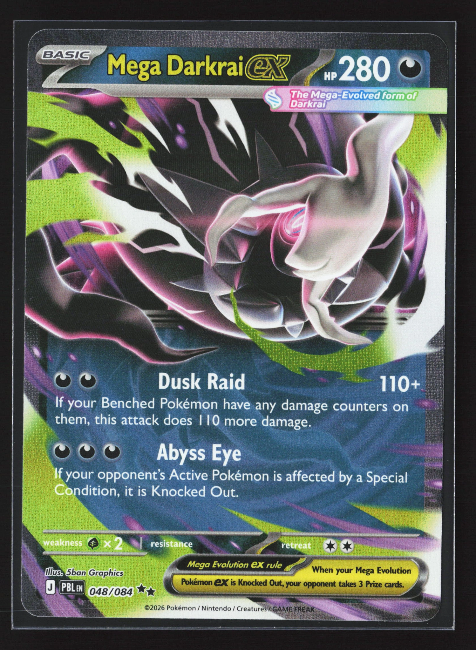 Mega Darkrai ex (PBL 048) — Voorkant