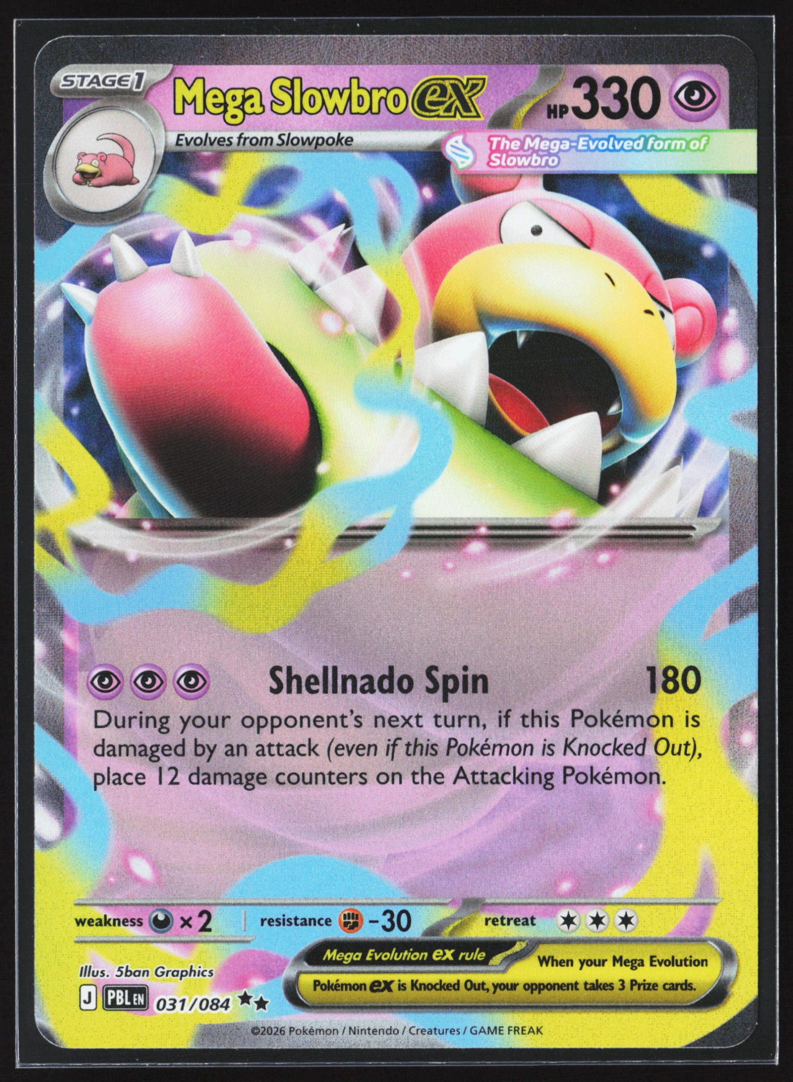 Mega Slowbro ex (PBL 031) — Voorkant
