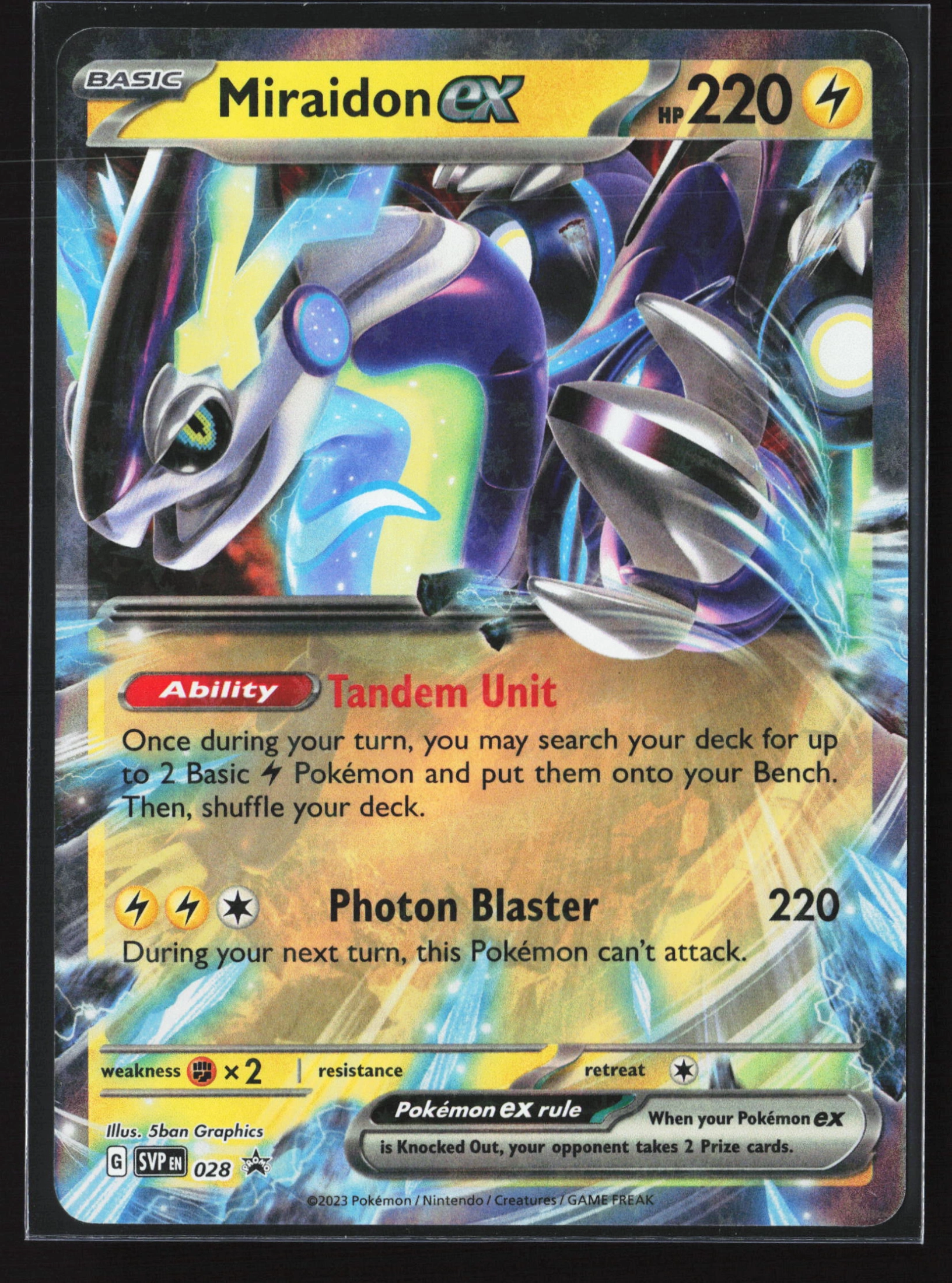 Miraidon ex (SVP 028) — Voorkant