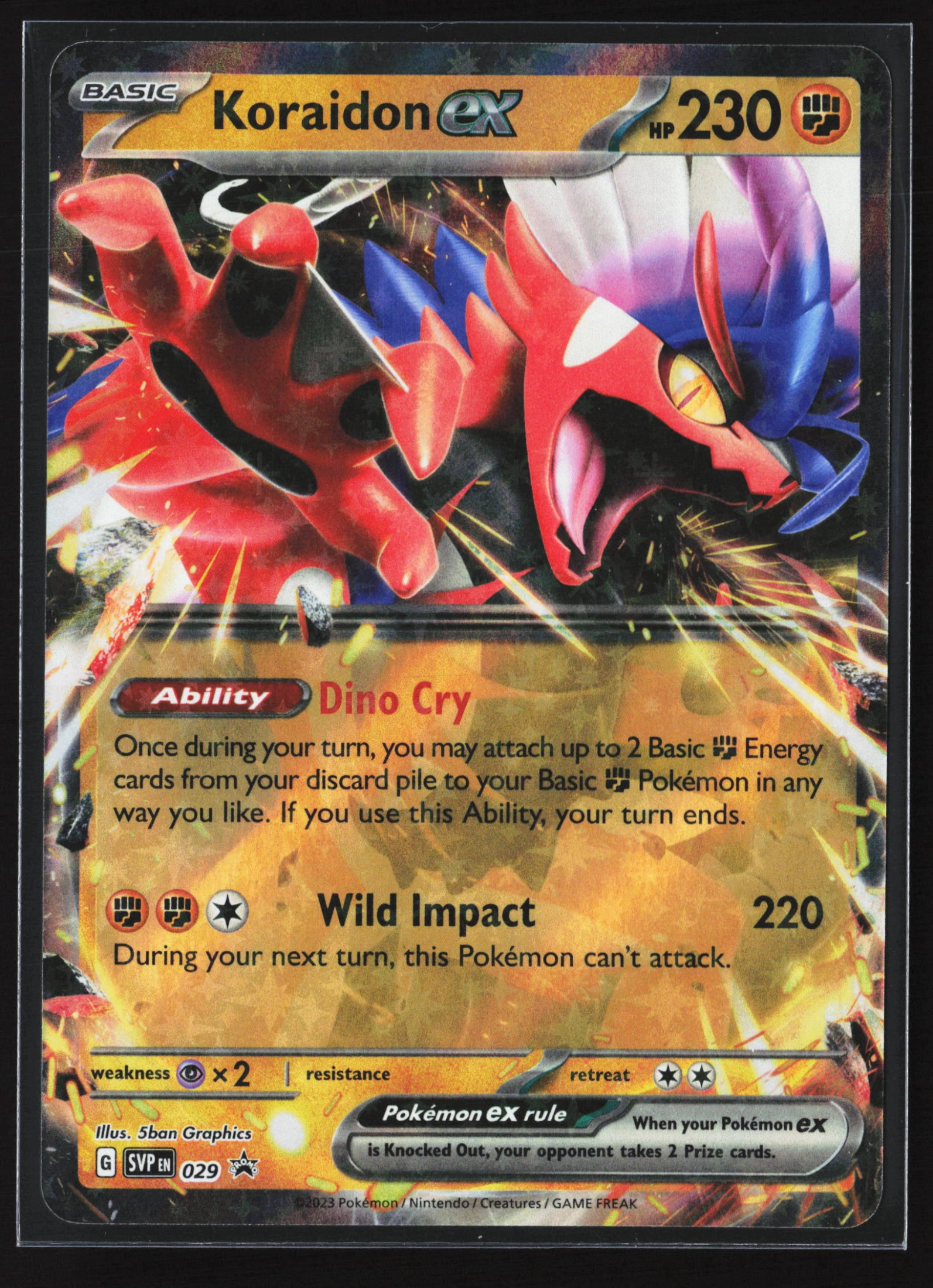 Koraidon ex (SVP 029) — Voorkant
