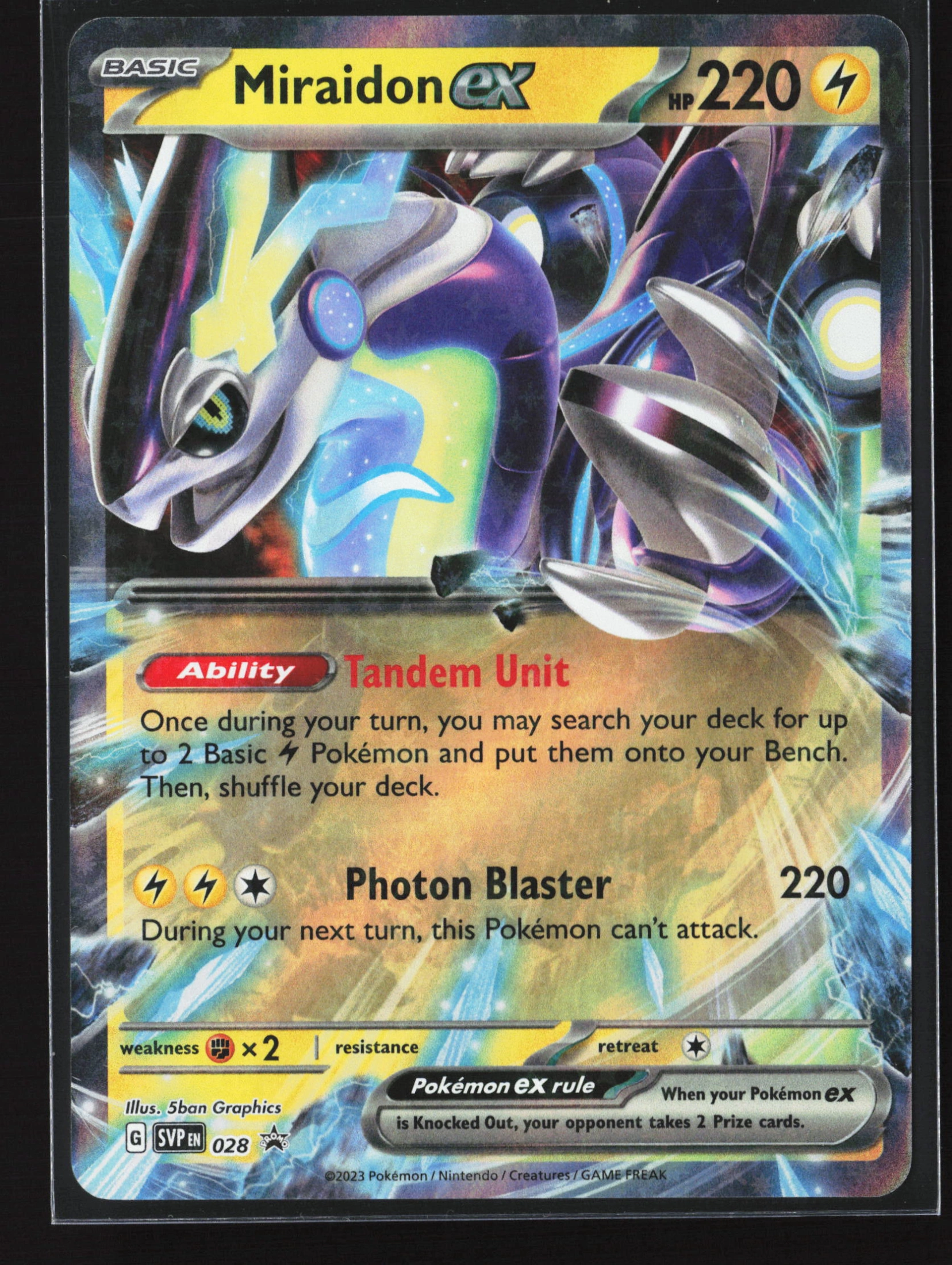 Miraidon ex (SVP 028) — Voorkant