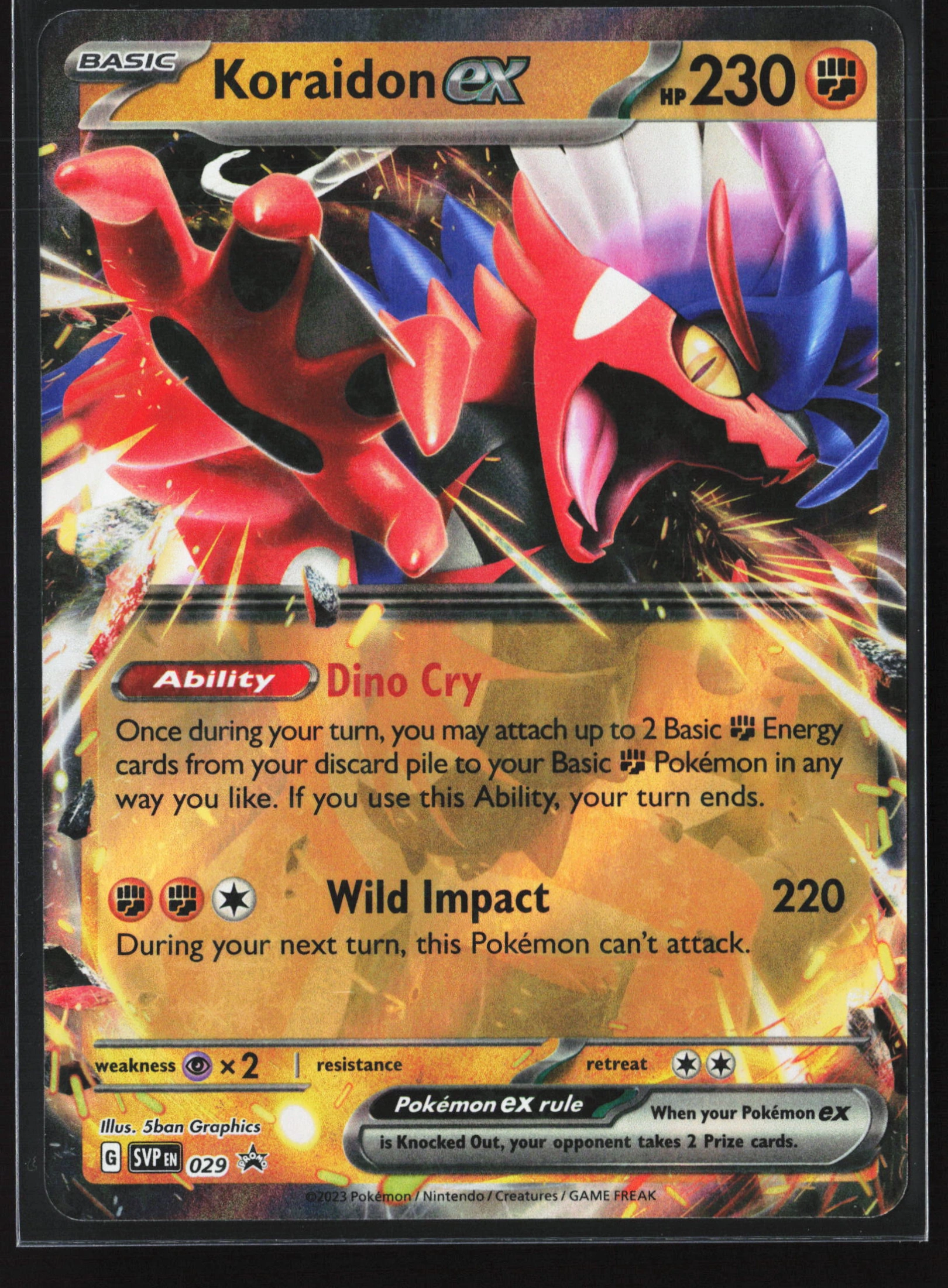 Koraidon ex (SVP 029) — Voorkant