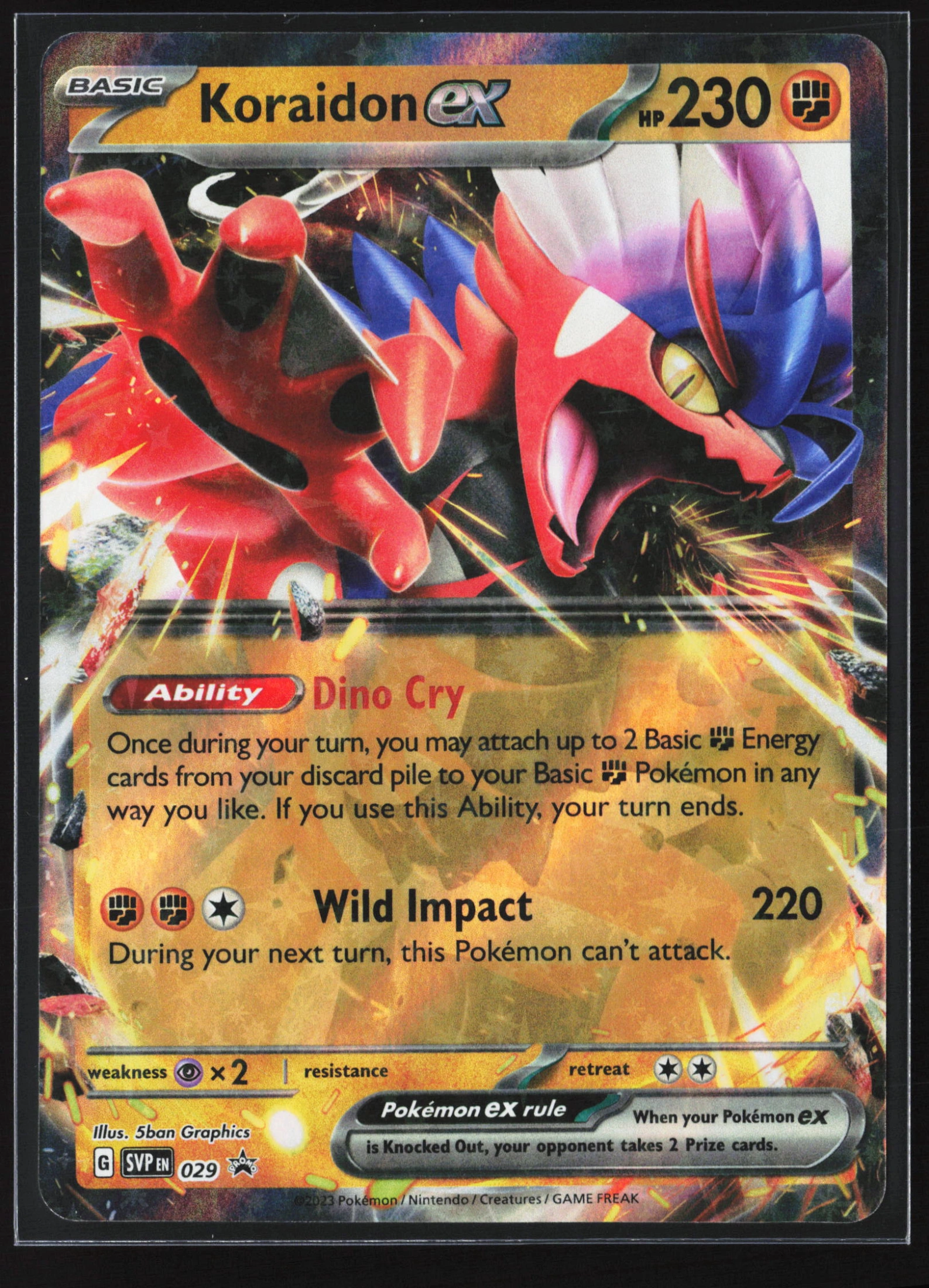 Koraidon ex (SVP 029) — Voorkant
