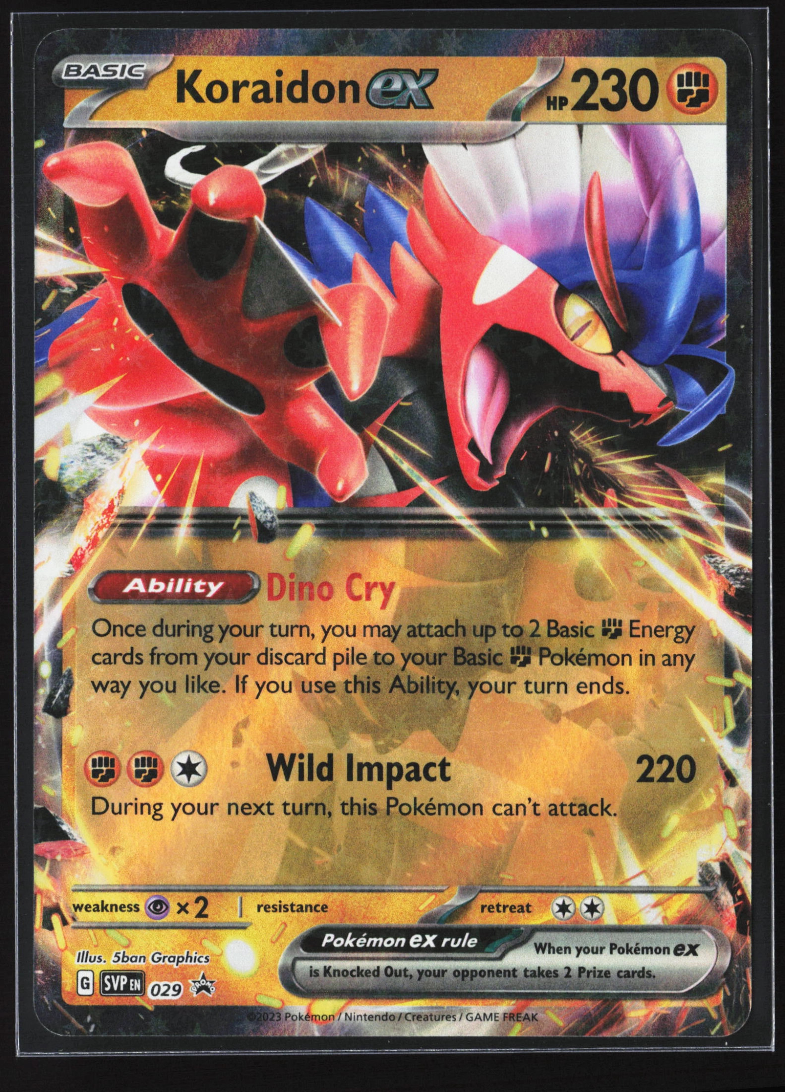 Koraidon ex (SVP 029) — Voorkant