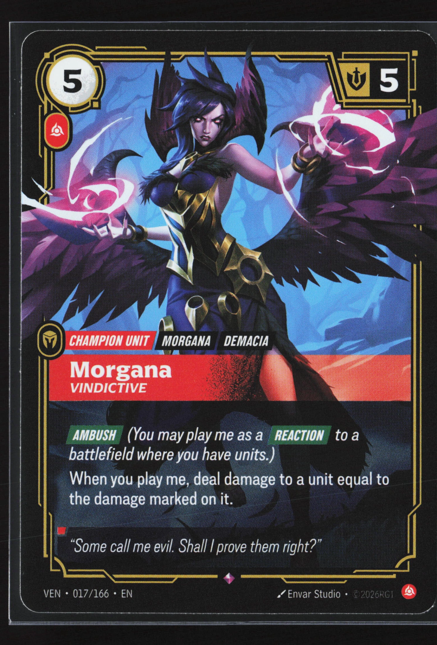 Morgana, Vindictive (VEN 017) — Voorkant