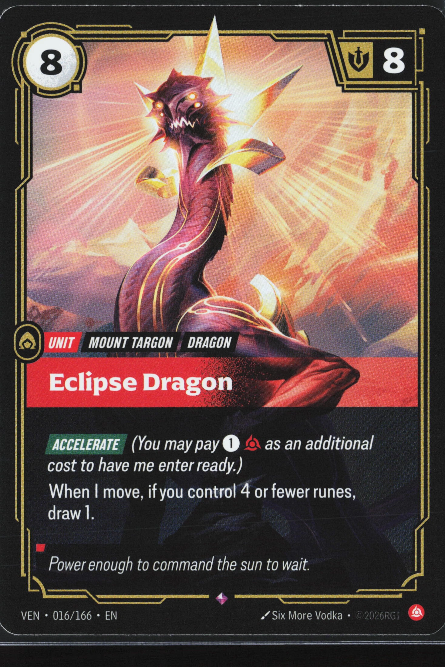 Eclipse Dragon (VEN 016) — Voorkant