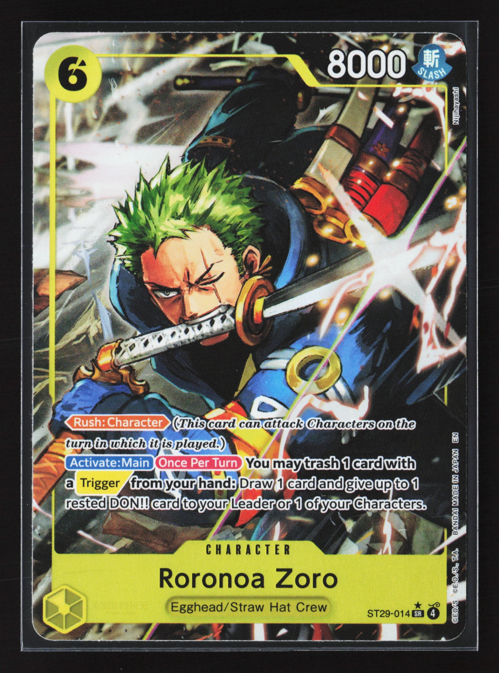 Roronoa Zoro (ST29-014) — Voorkant