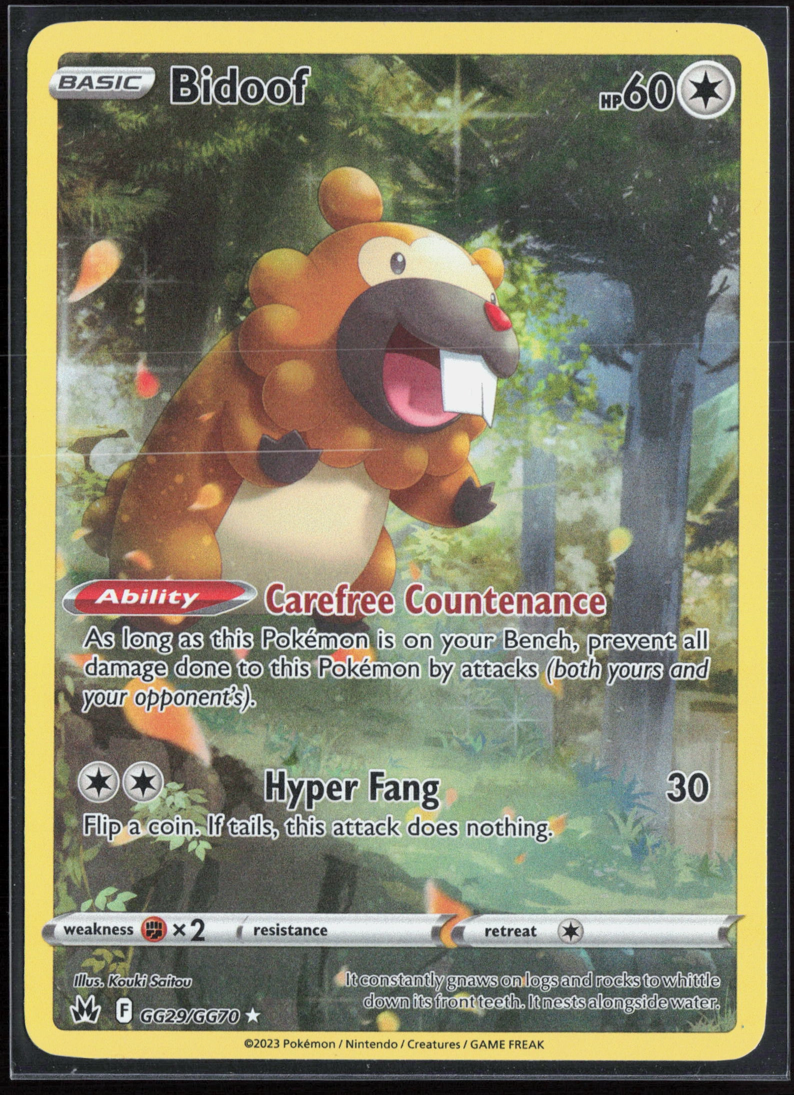 Bidoof (CRZ GG29) — Voorkant