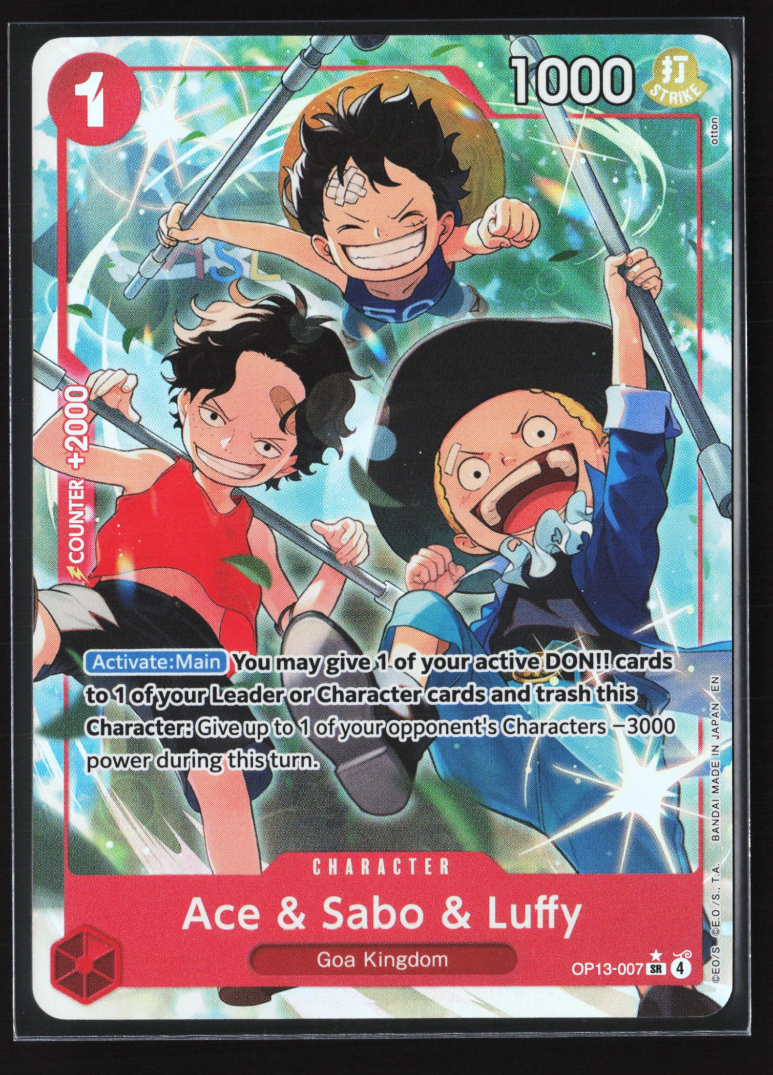 Ace & Sabo & Luffy (OP13-007) — Voorkant
