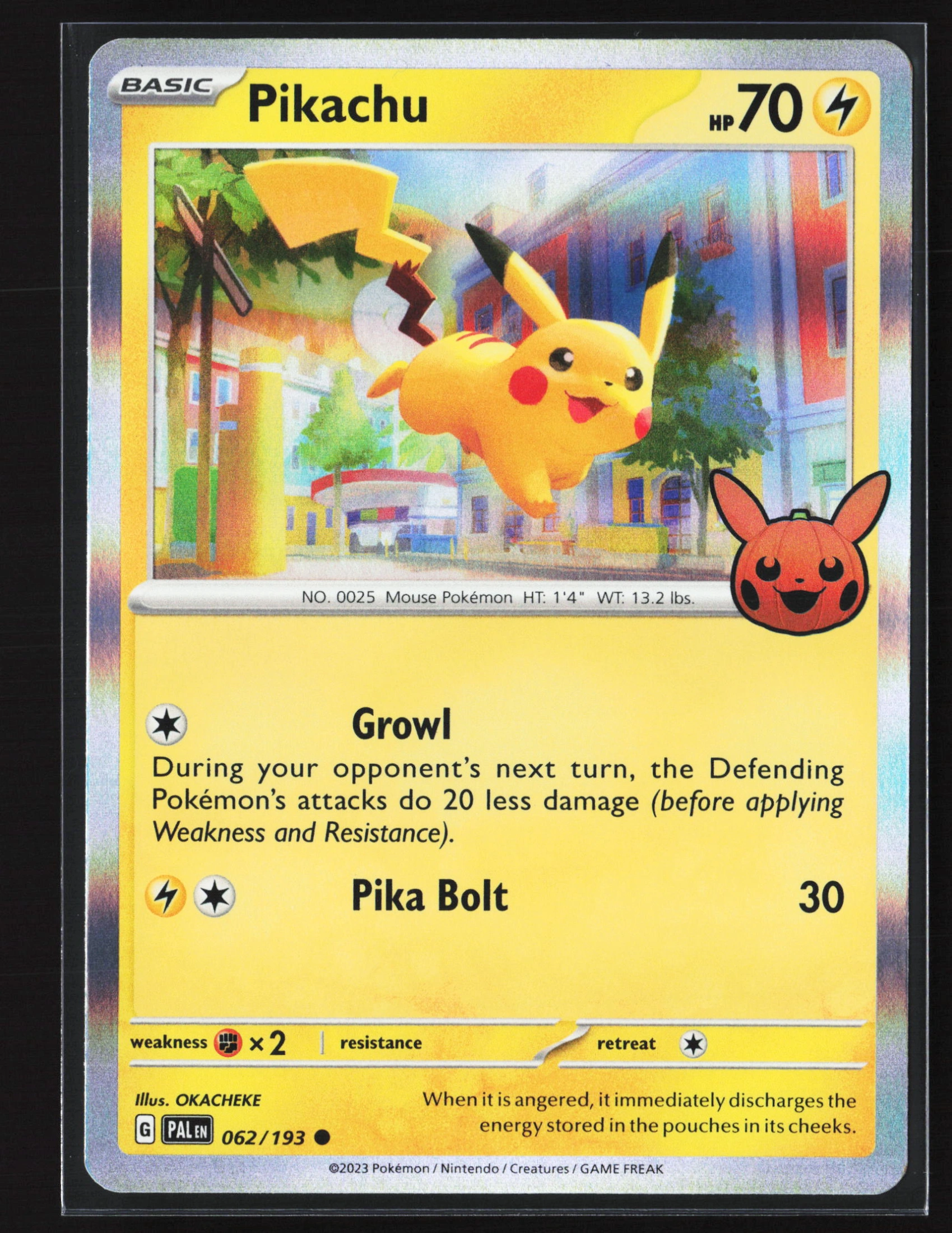 Pikachu (PAL 062) — Voorkant
