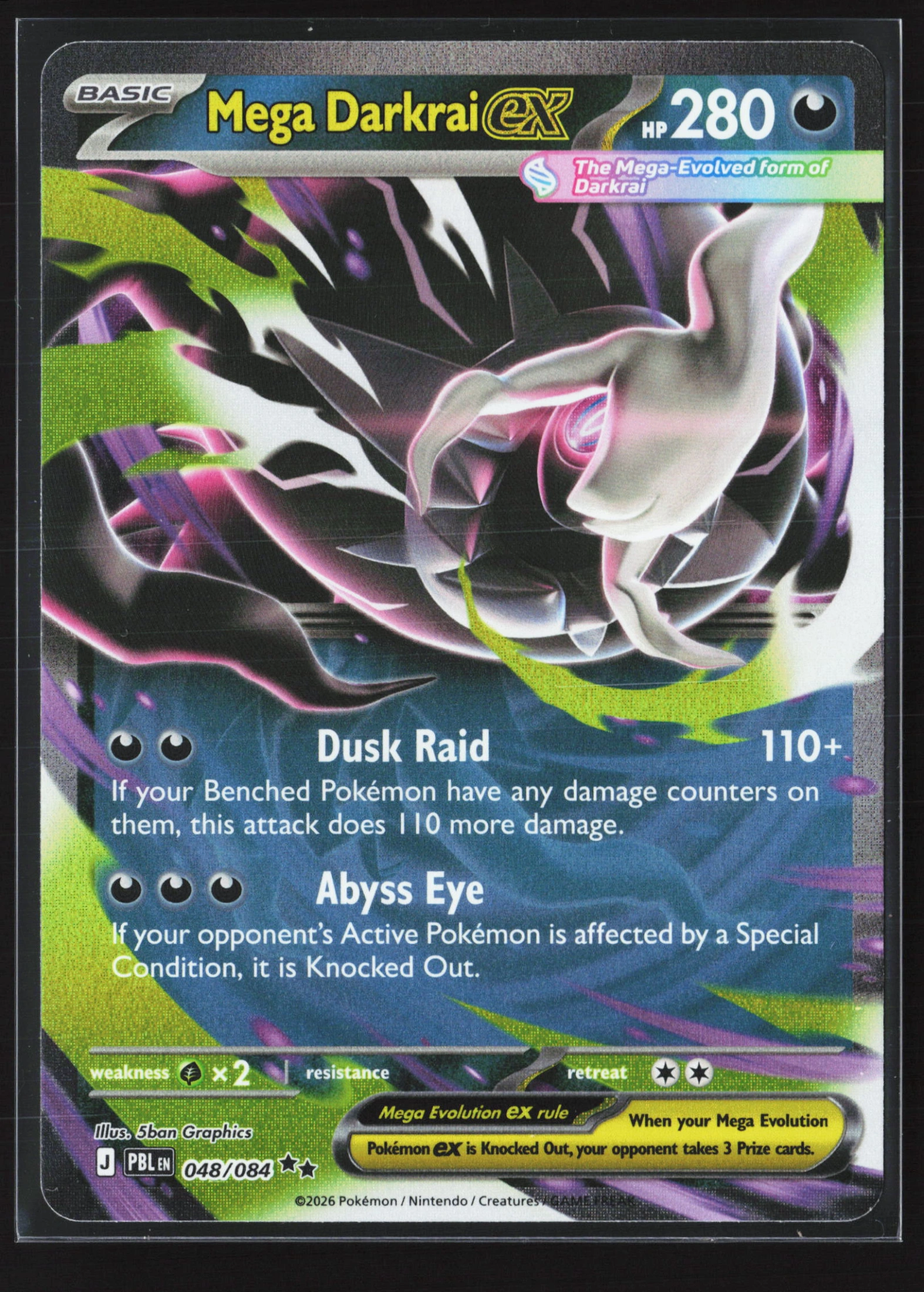 Mega Darkrai ex (PBL 048) — Voorkant