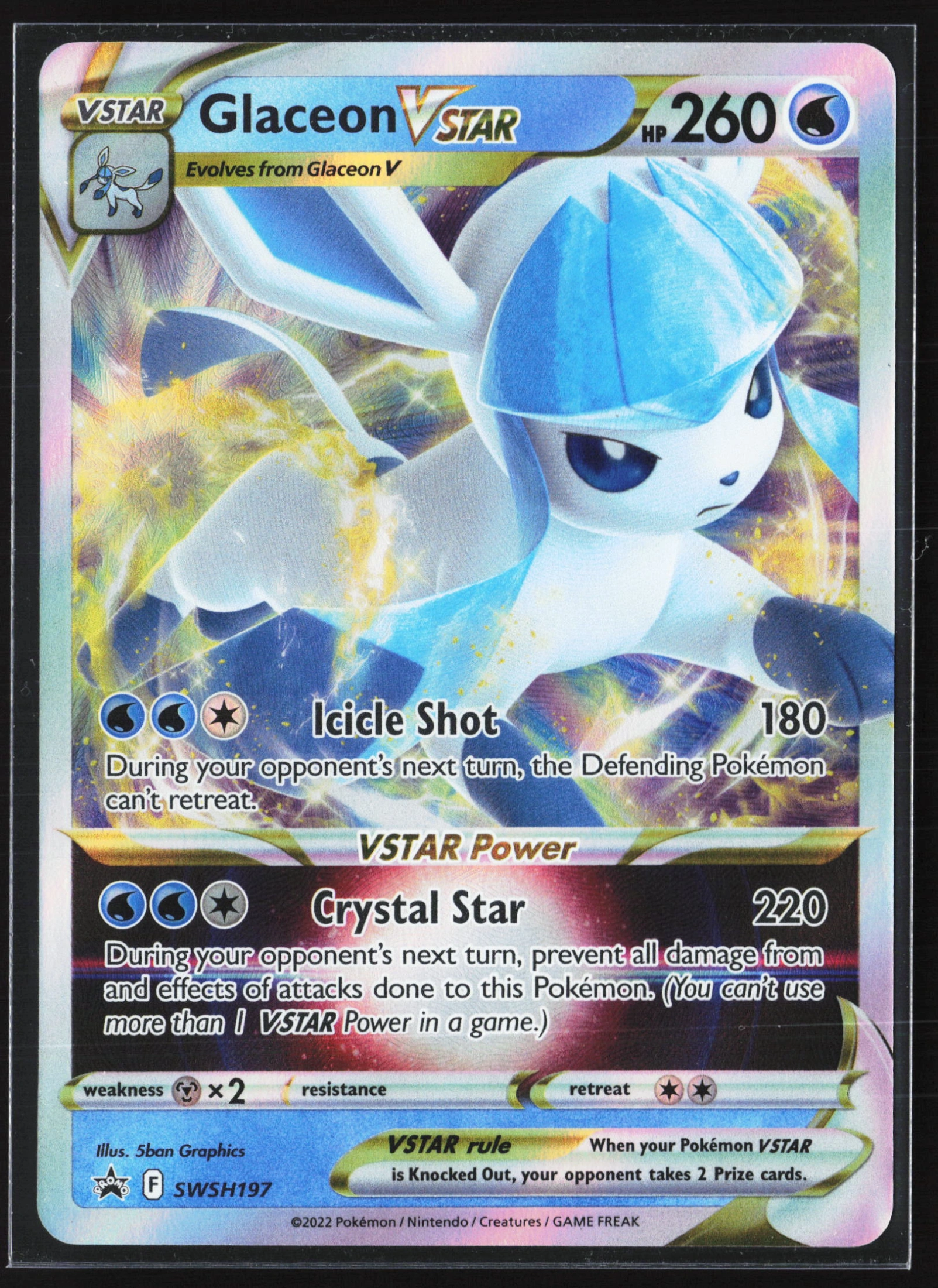 Glaceon VSTAR (PR-SW SWSH197) — Voorkant