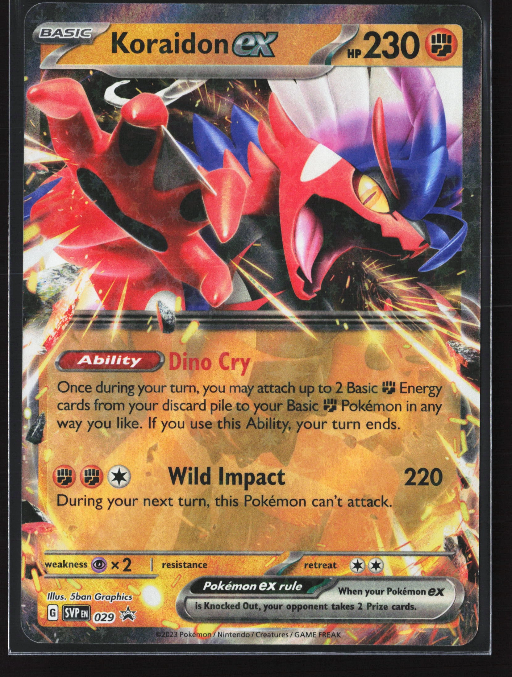 Koraidon ex (SVP 029) — Voorkant