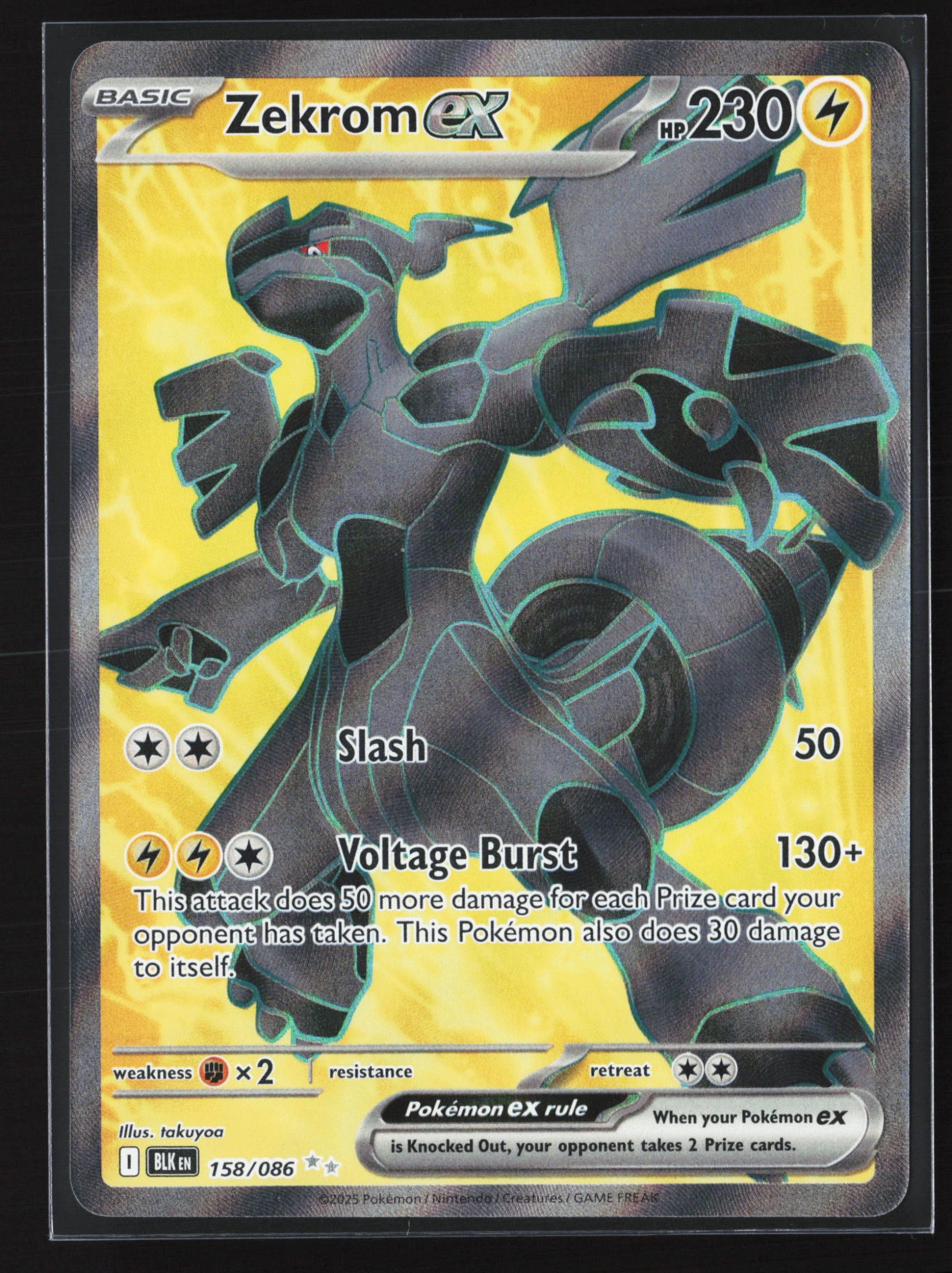 Zekrom ex (BLK 158) — Voorkant