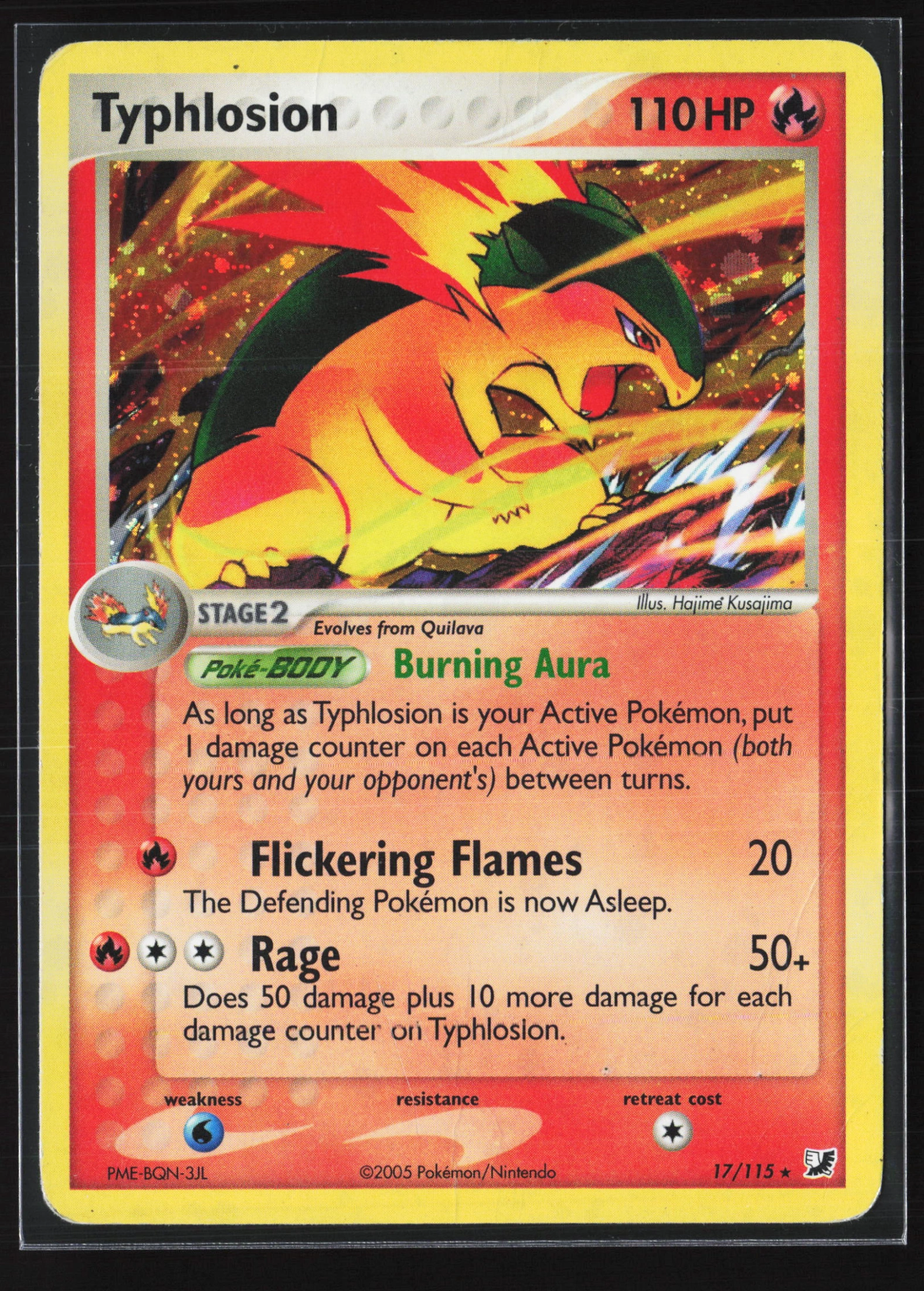 Typhlosion (UF 017) — Voorkant