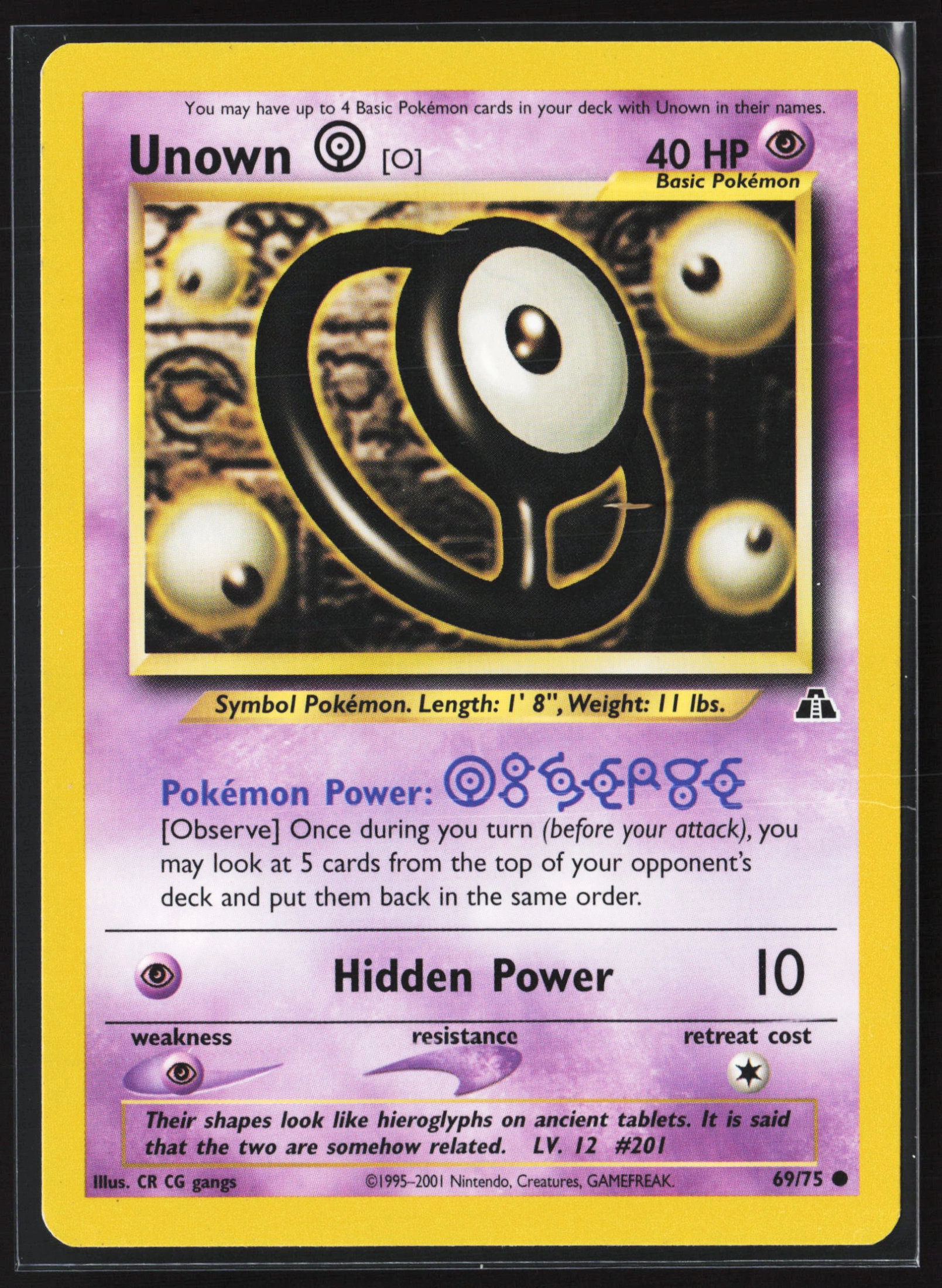 Unown [O] (NDI 069) — Voorkant