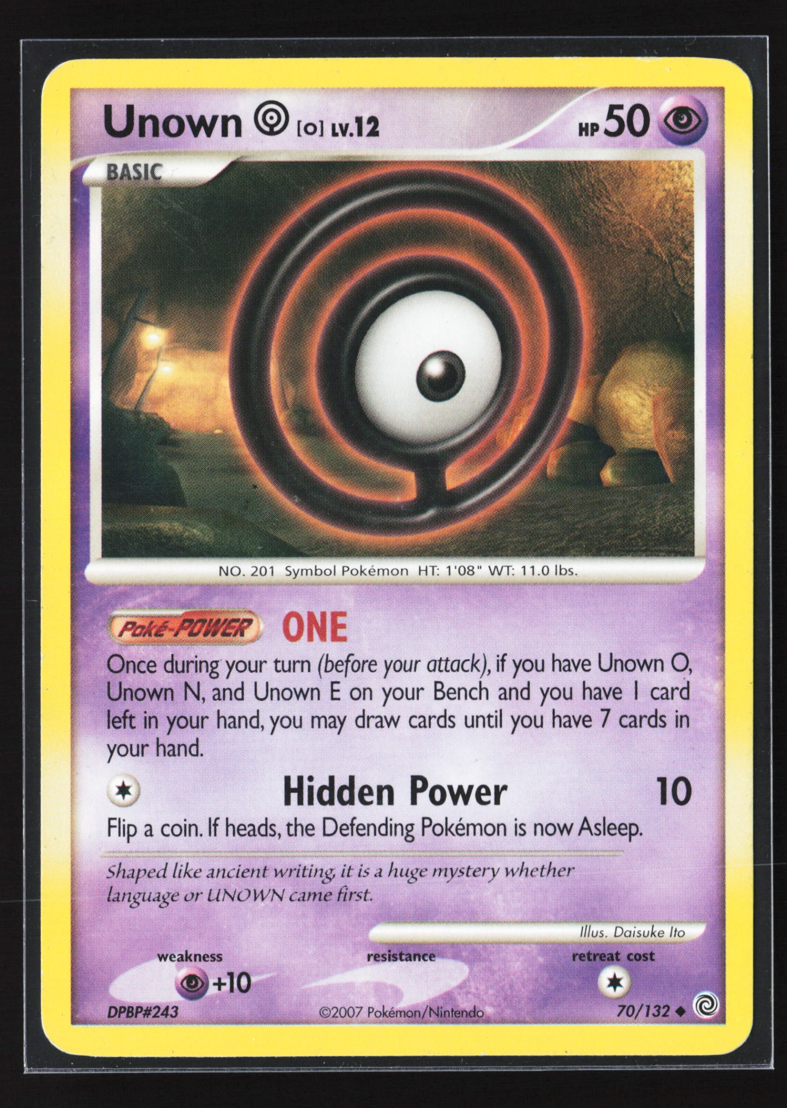 Unown [O] (SW 070) — Voorkant