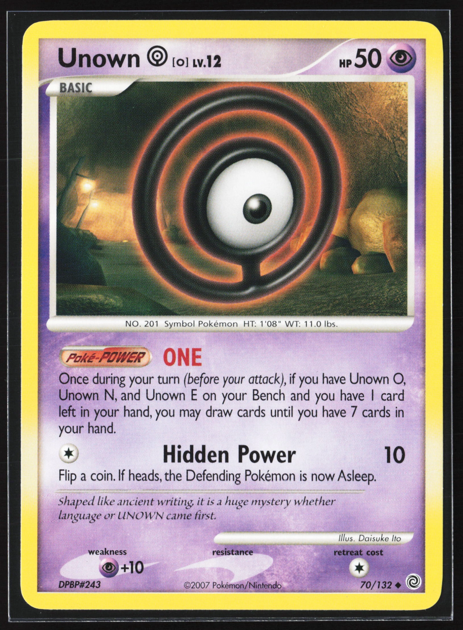 Unown [O] (SW 070) — Voorkant