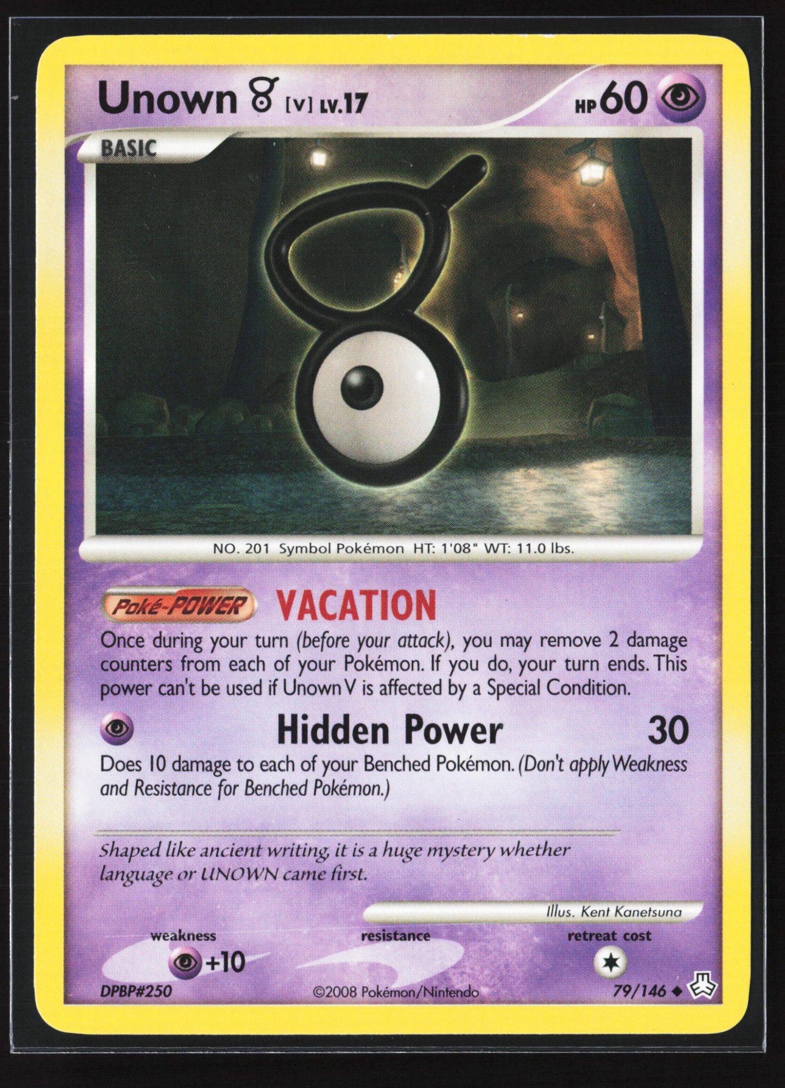 Unown [V] (LA 079) — Voorkant