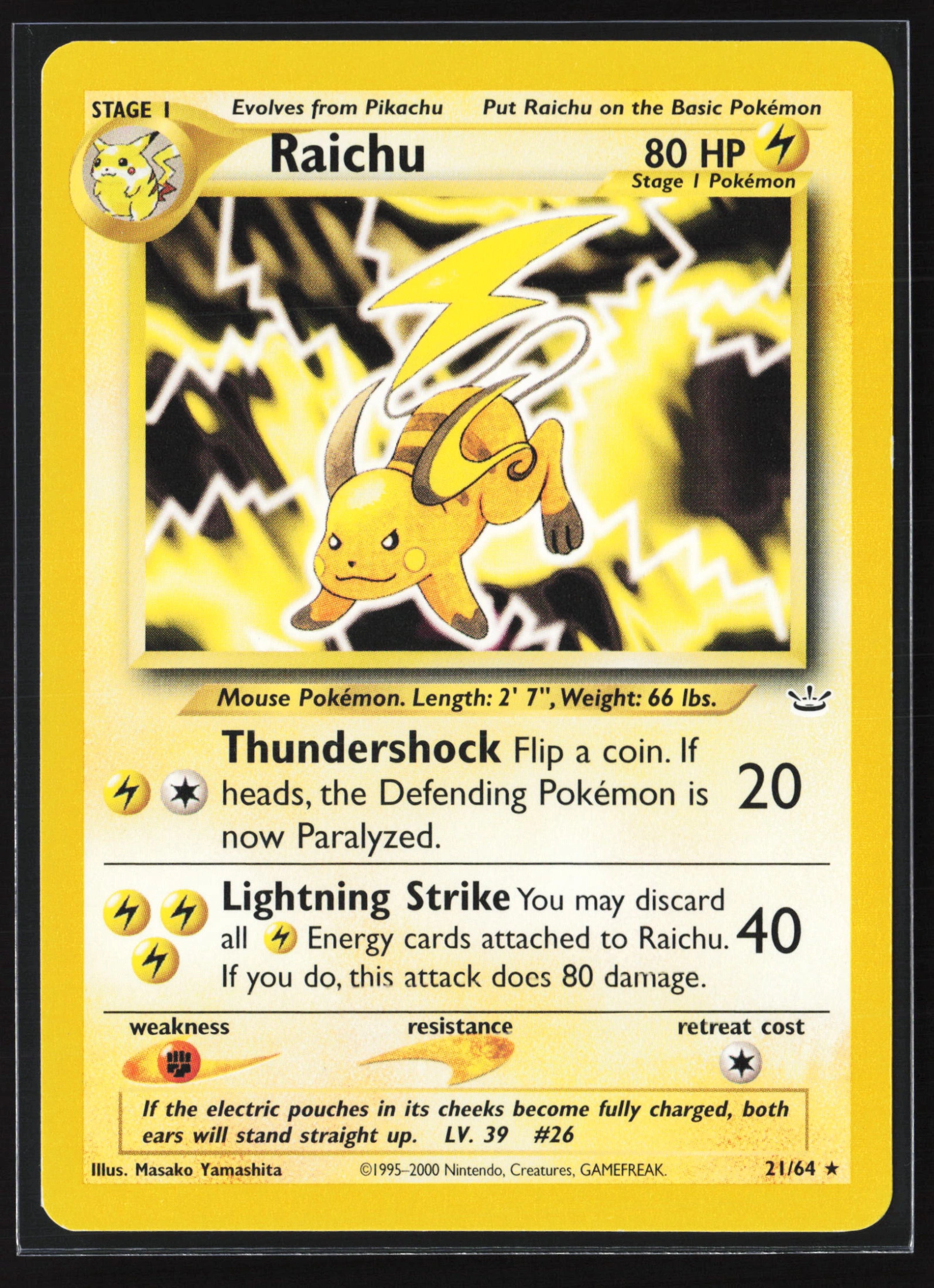 Raichu (NR 021) — Voorkant