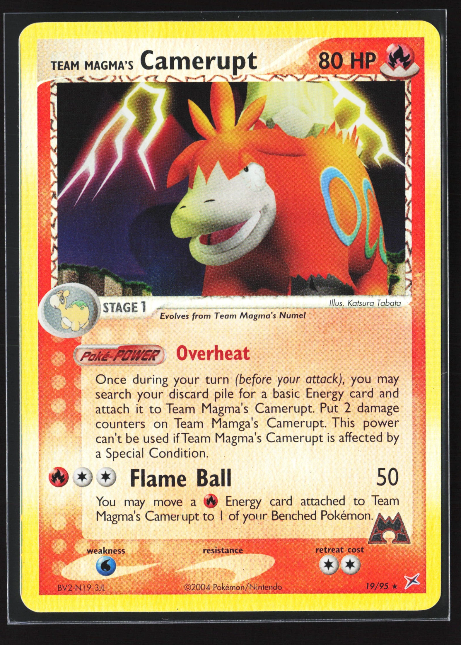 Team Magma's Camerupt (MA 019) — Voorkant