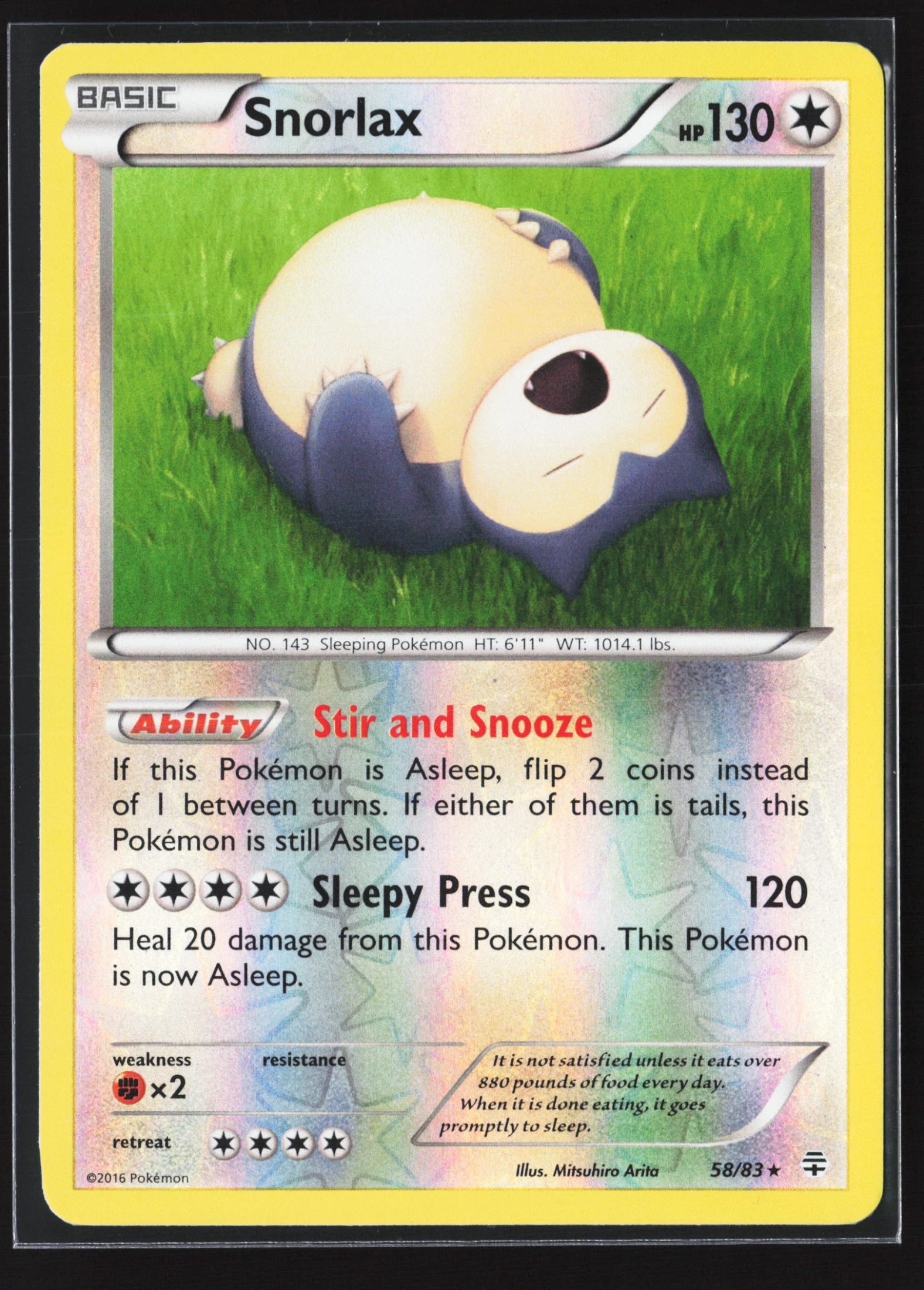 Snorlax (GEN 058) — Voorkant