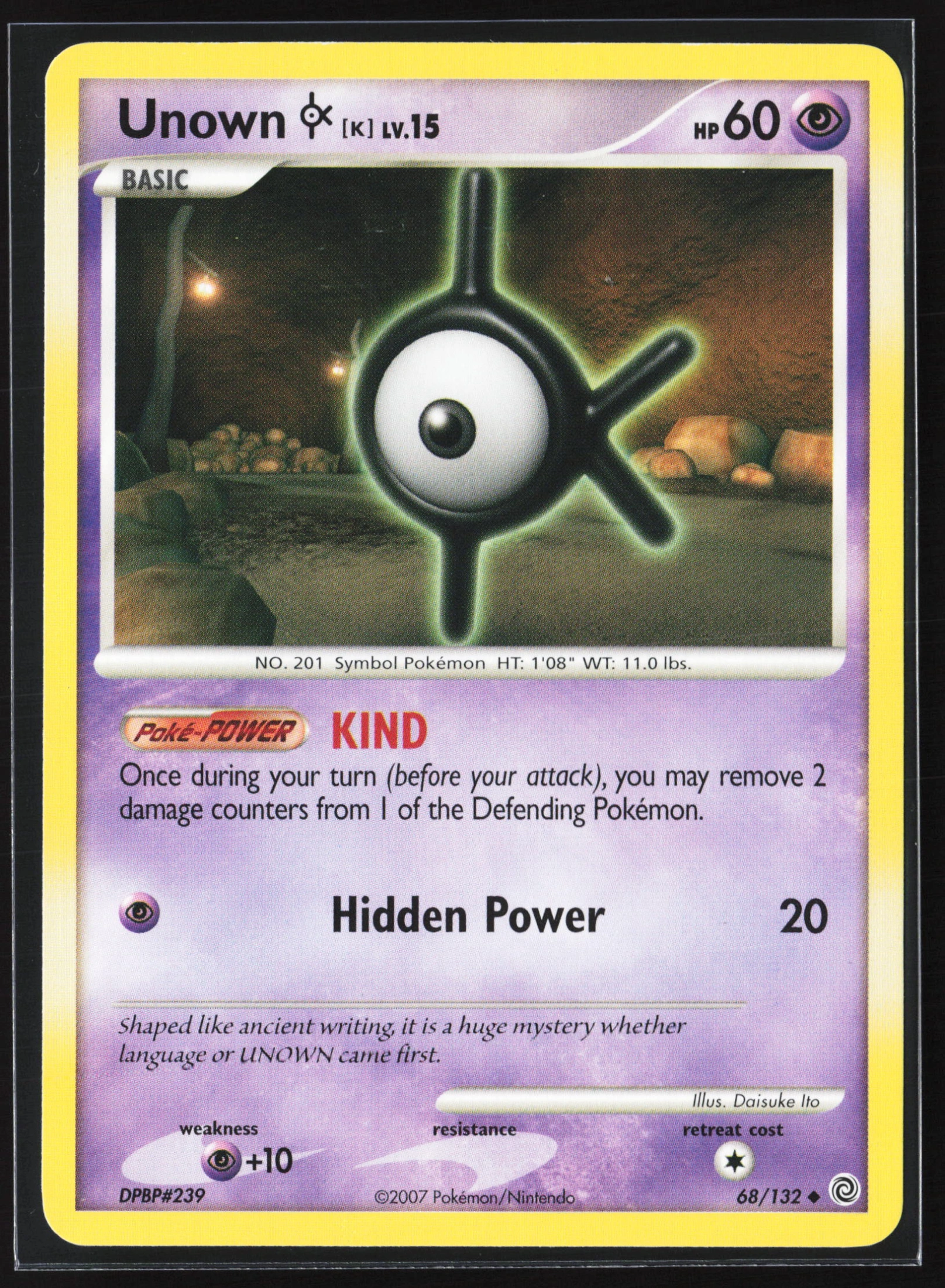 Unown [K] (SW 068) — Voorkant