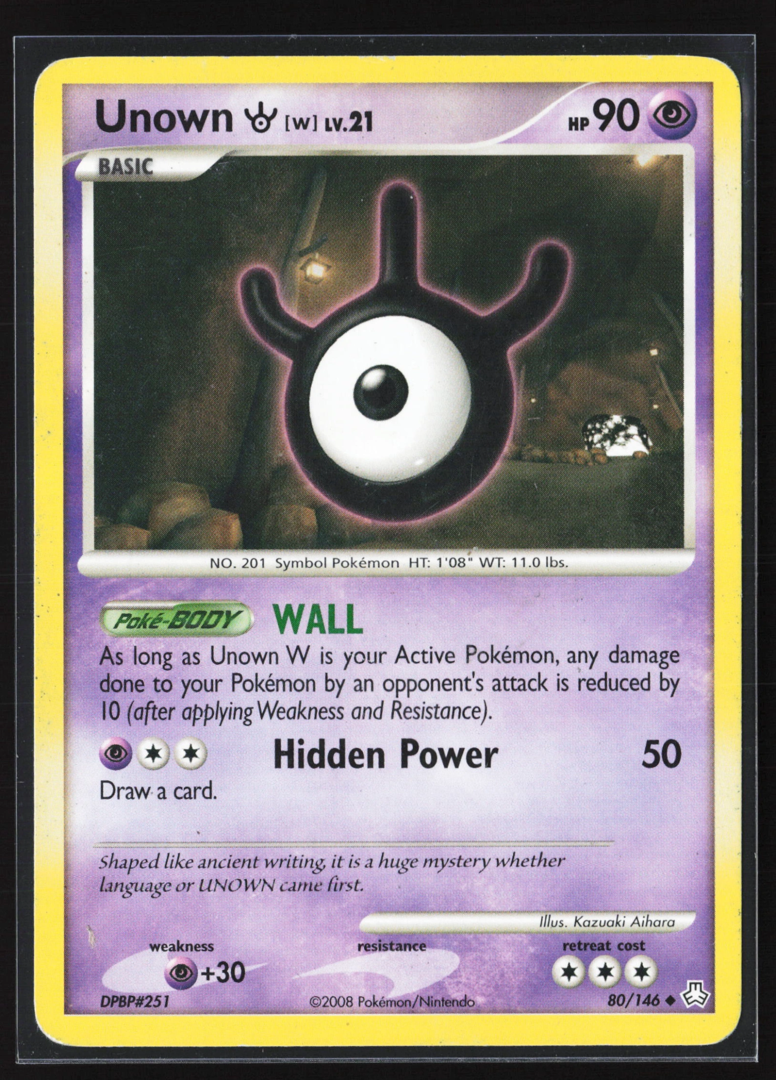 Unown [W] (LA 080) — Voorkant