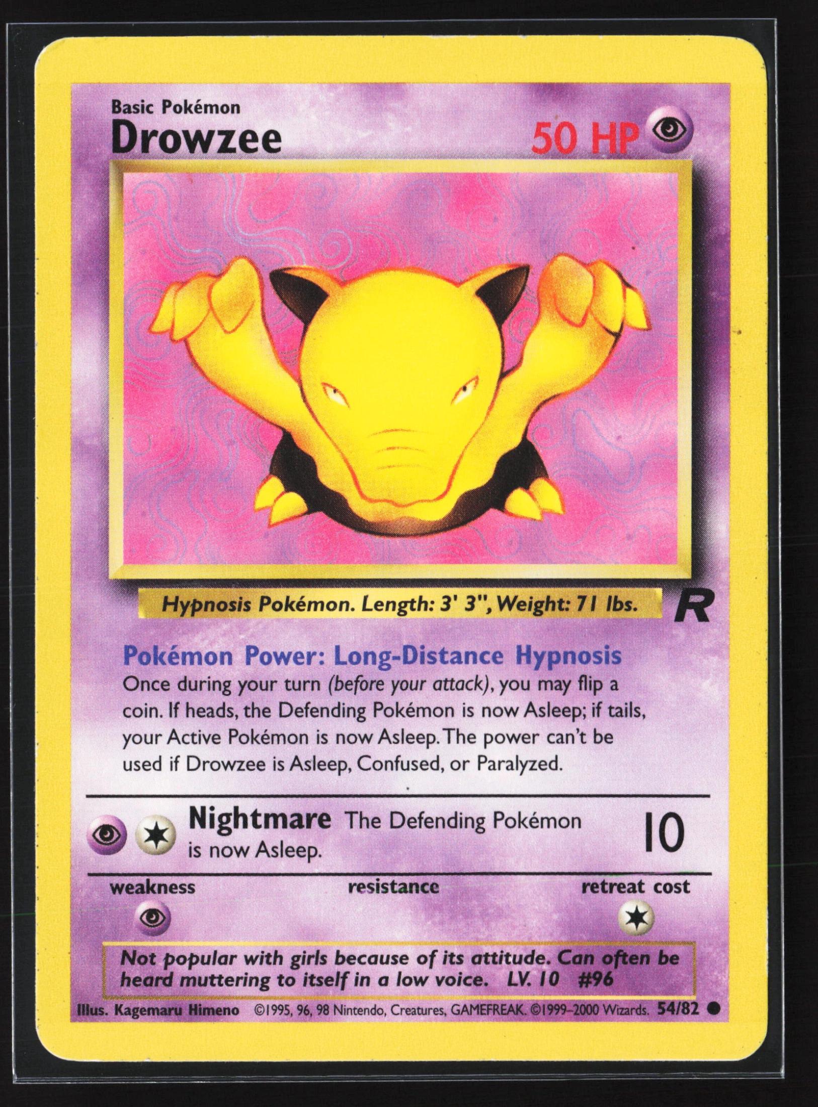 Drowzee (TR 054) — Voorkant