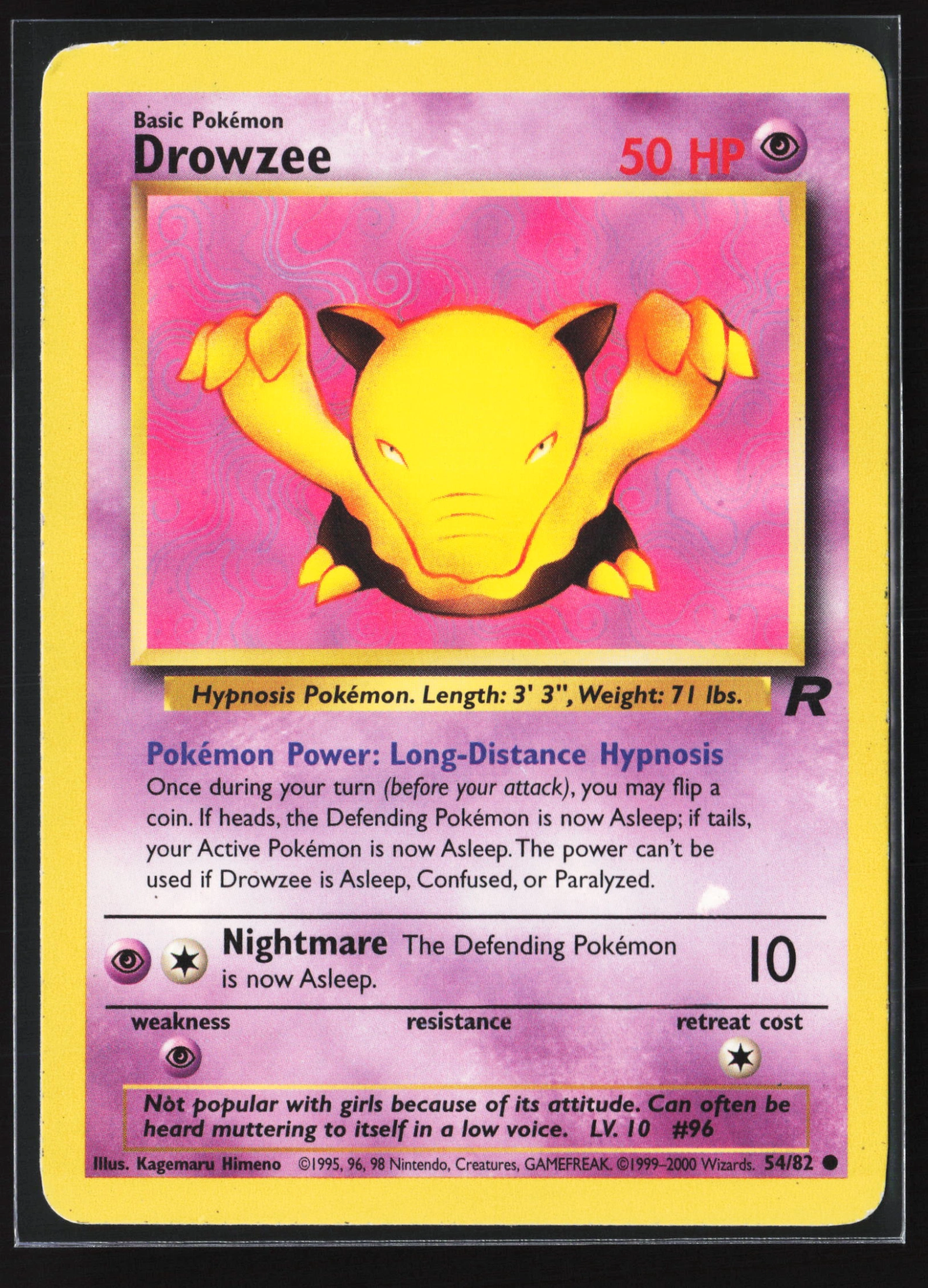Drowzee (TR 054) — Voorkant