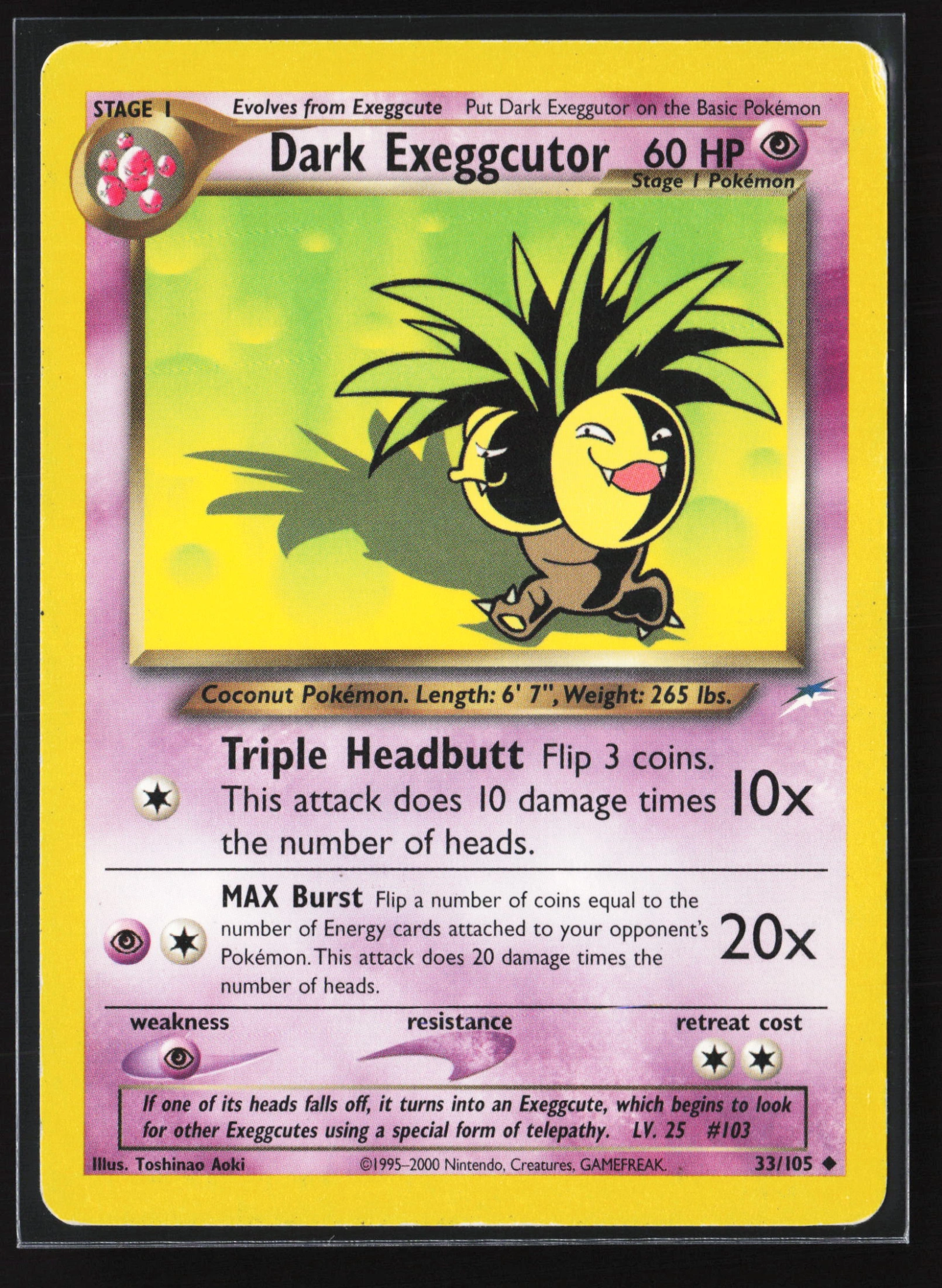 Dark Exeggutor (NDE 033) — Voorkant