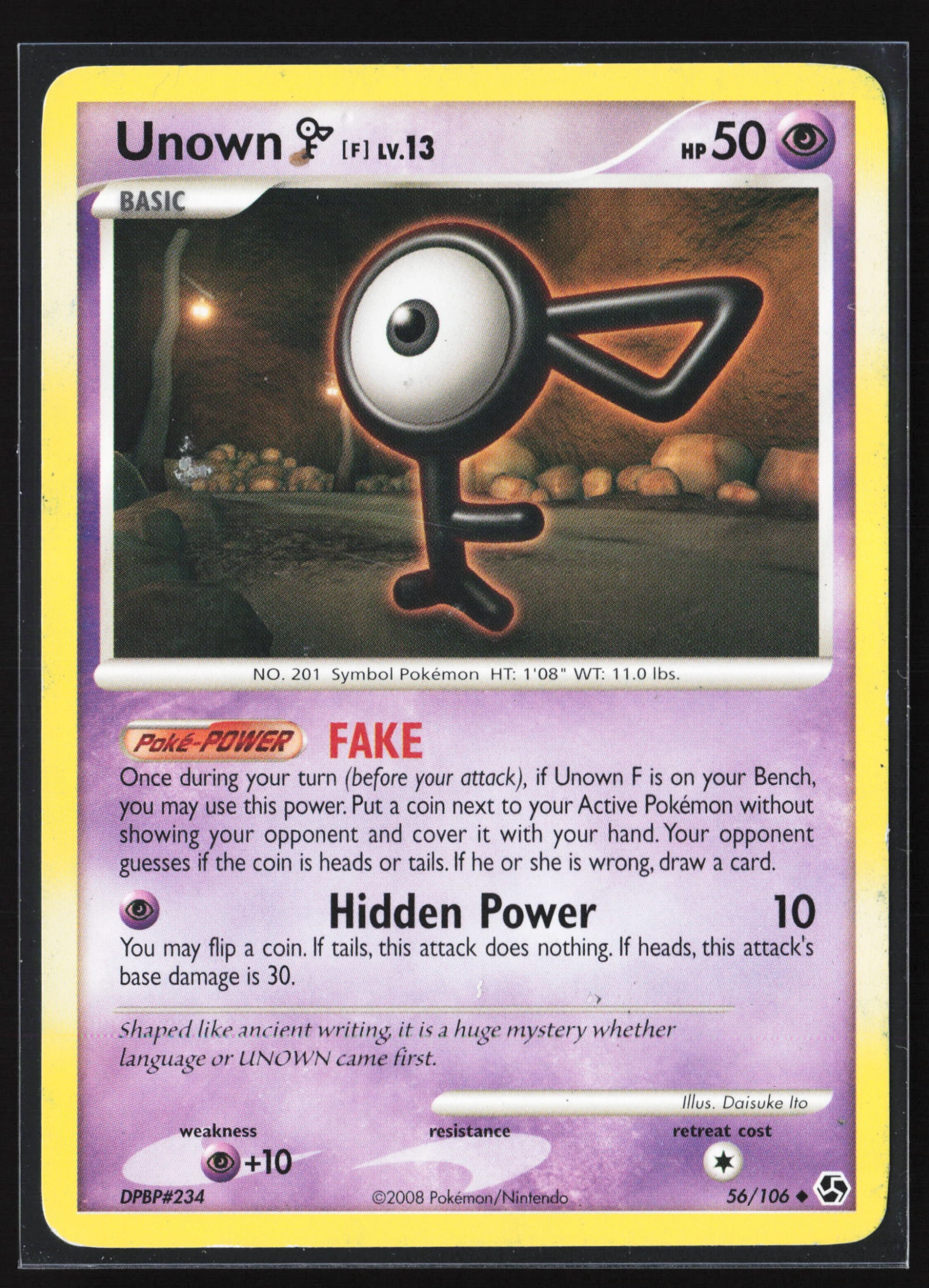 Unown [F] (GE 056) — Voorkant