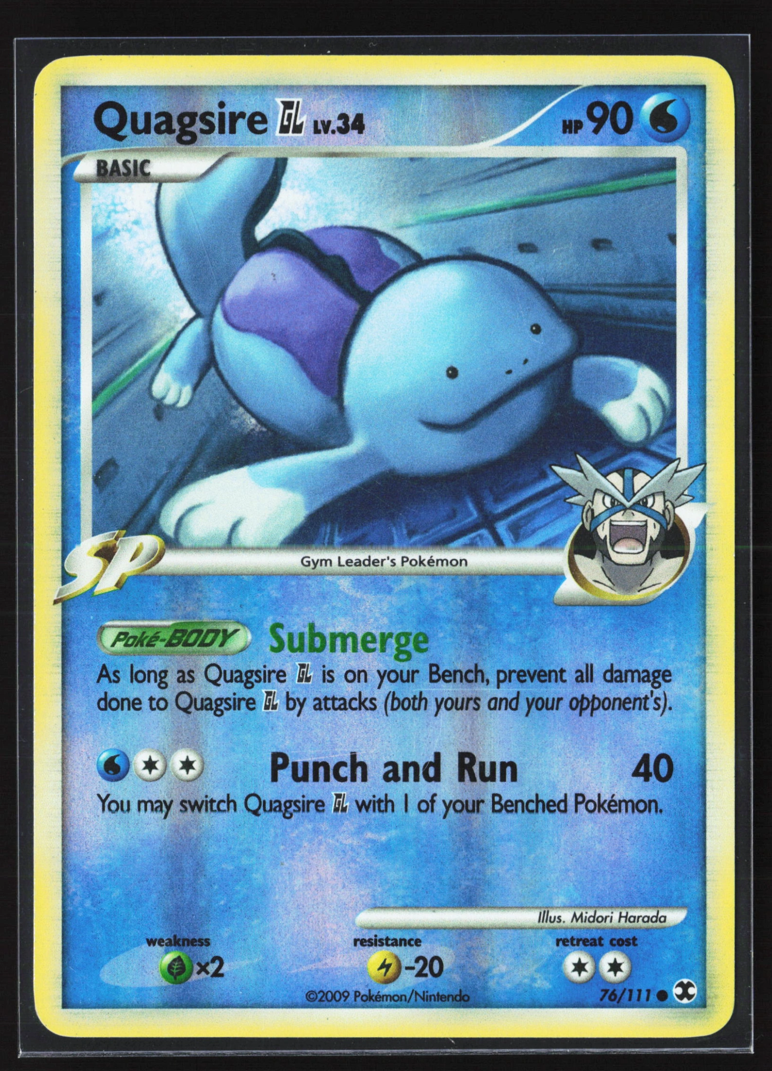 Quagsire GL (RR 076) — Voorkant
