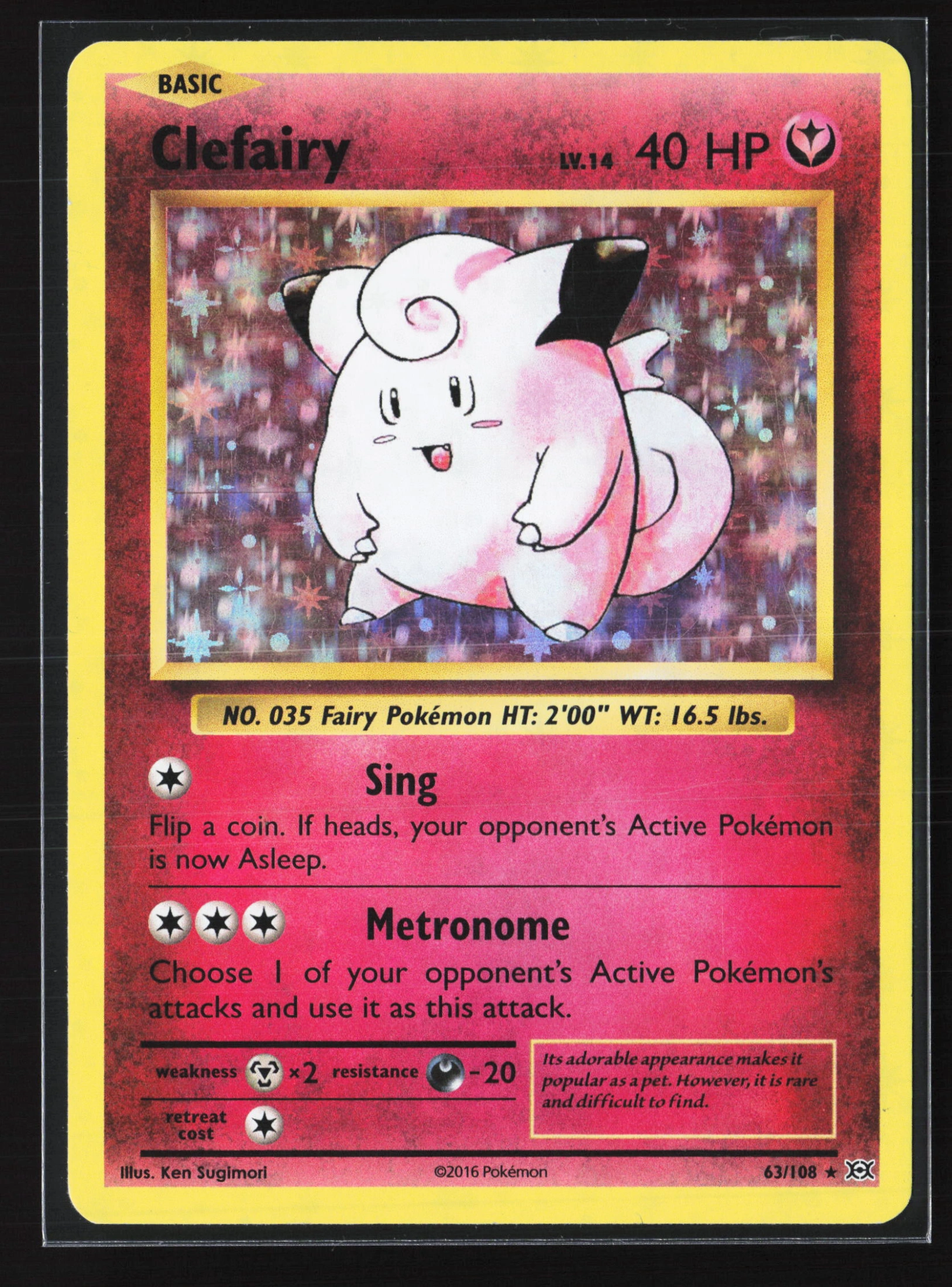 Clefairy (EVO 063) — Voorkant