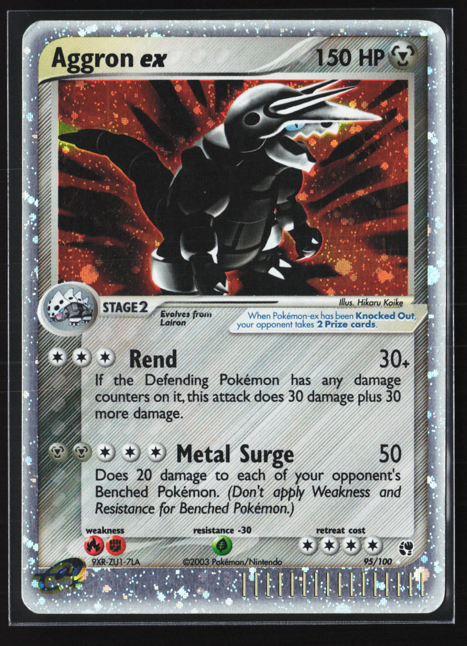Aggron ex (SS 095) — Voorkant