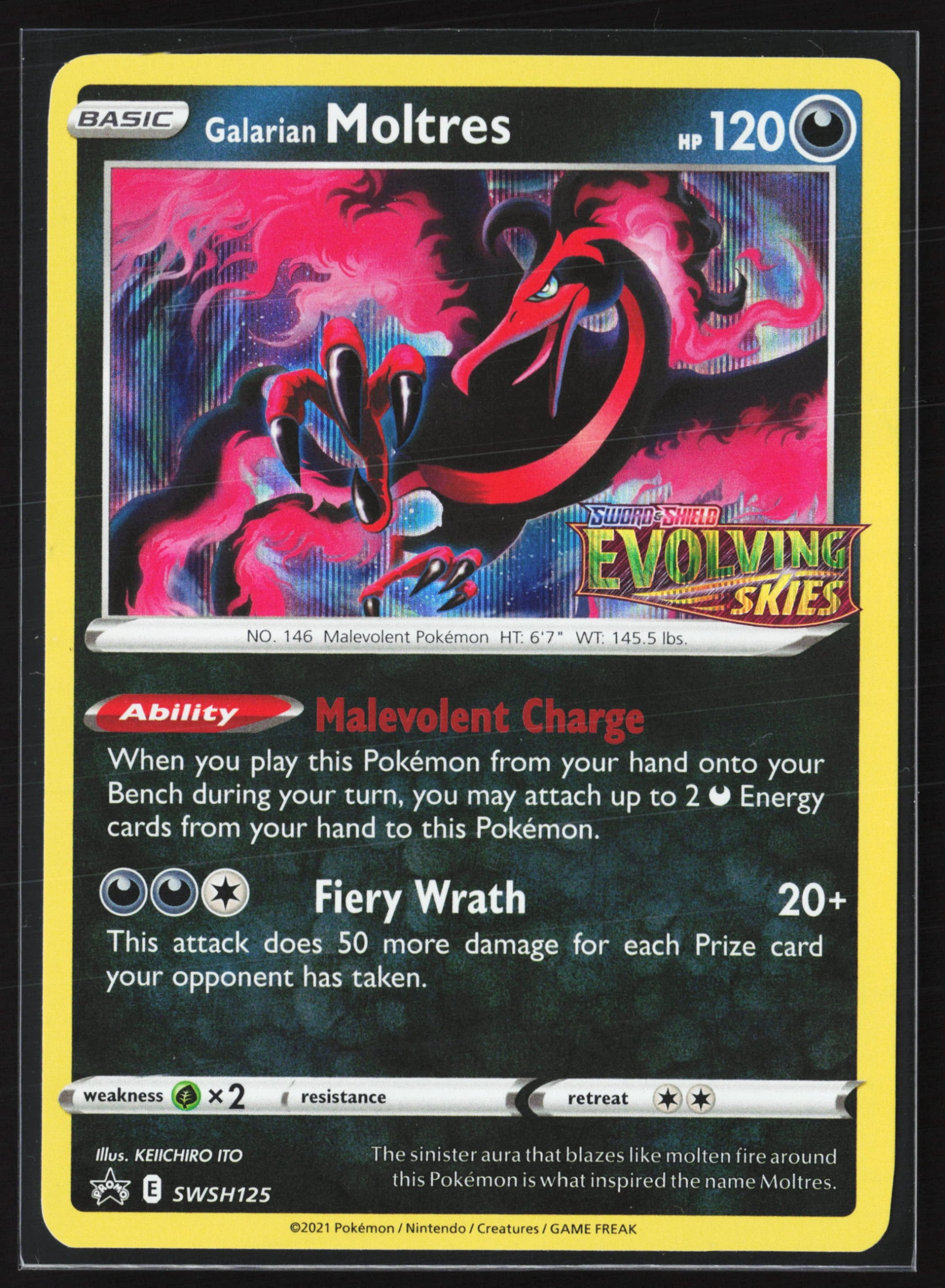 Galarian Moltres (PR-SW SWSH125) — Voorkant