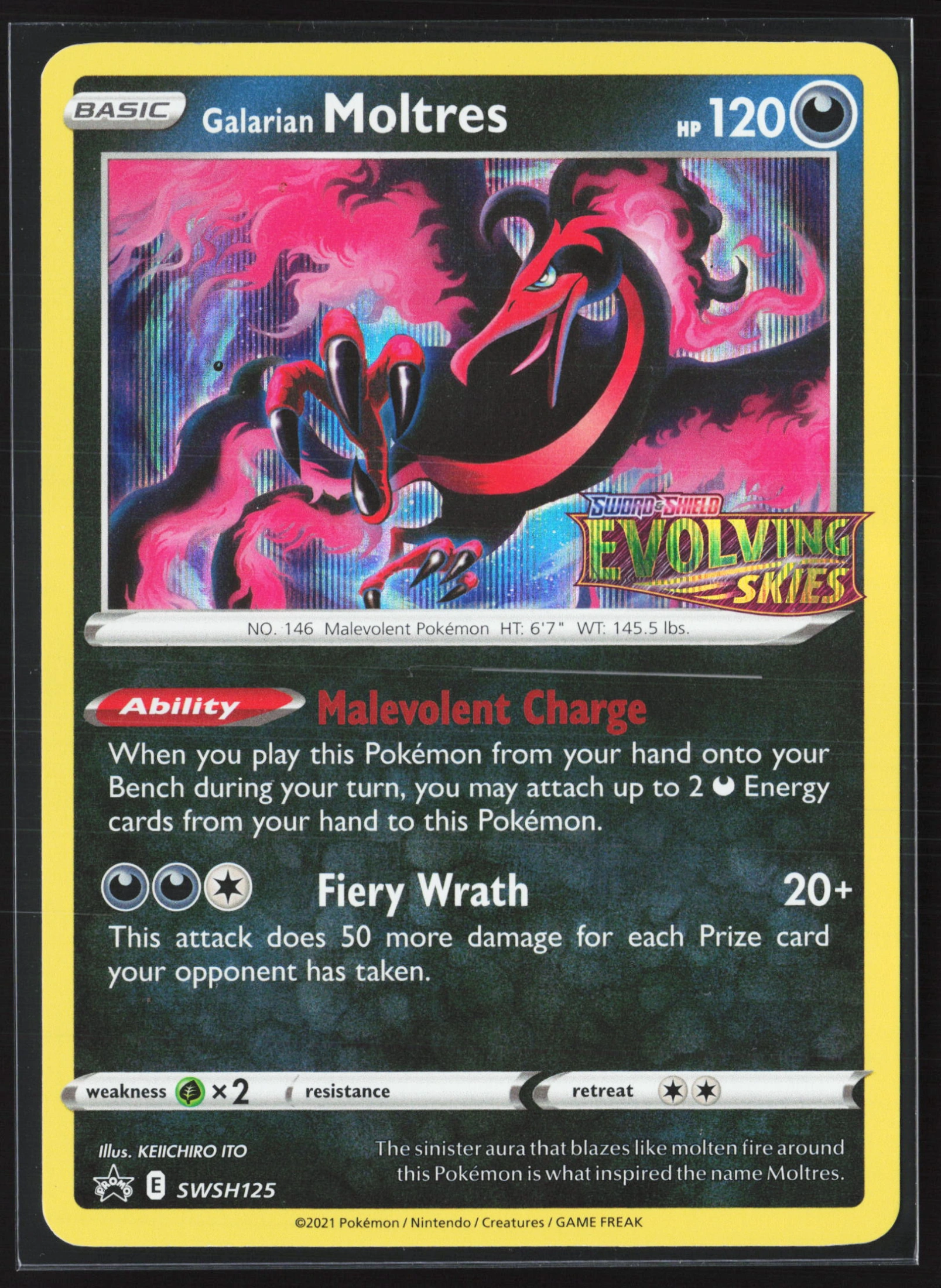 Galarian Moltres (PR-SW SWSH125) — Voorkant